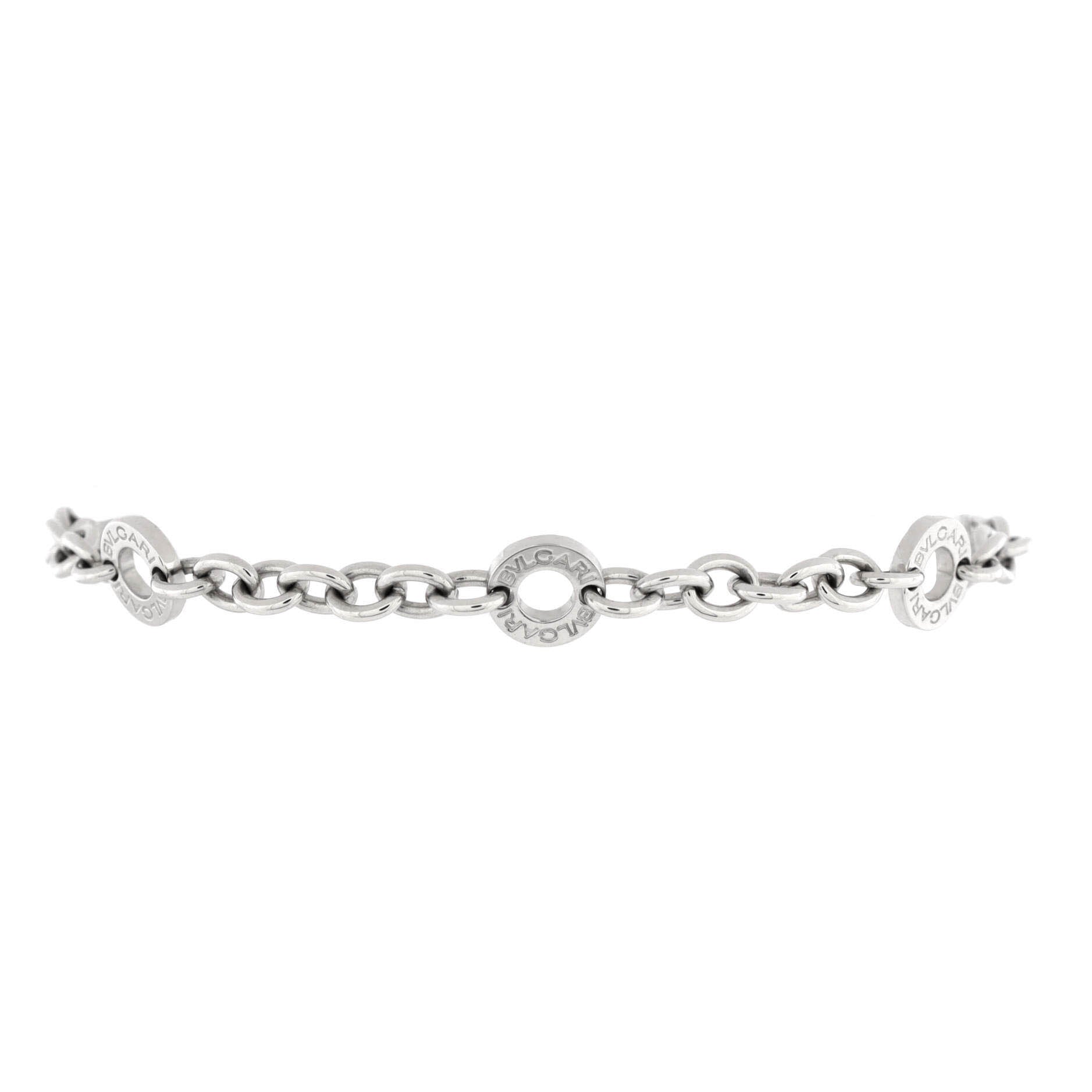 Bvlgari Bvlgari Station Bracelet 18K White Gold