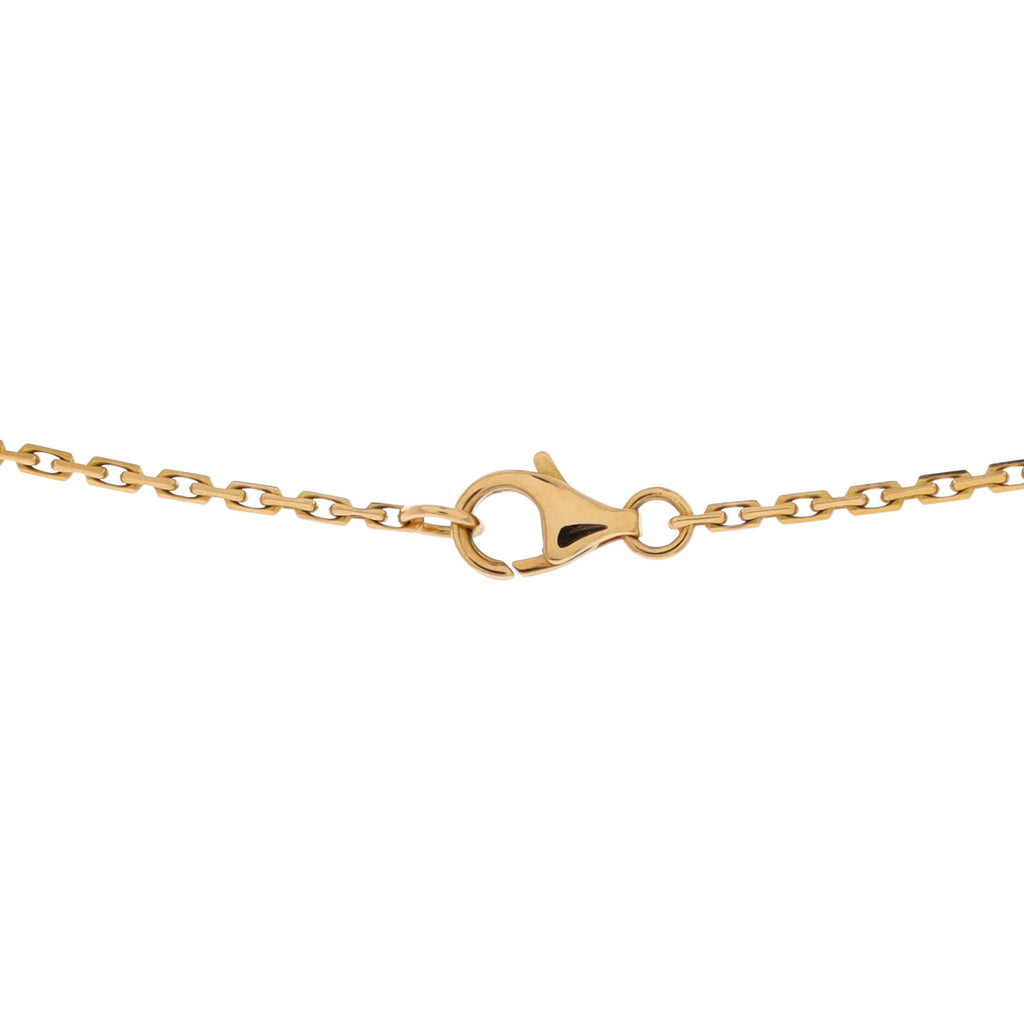 Love Interlocking Necklace 18K Yellow Gold and Diamonds
