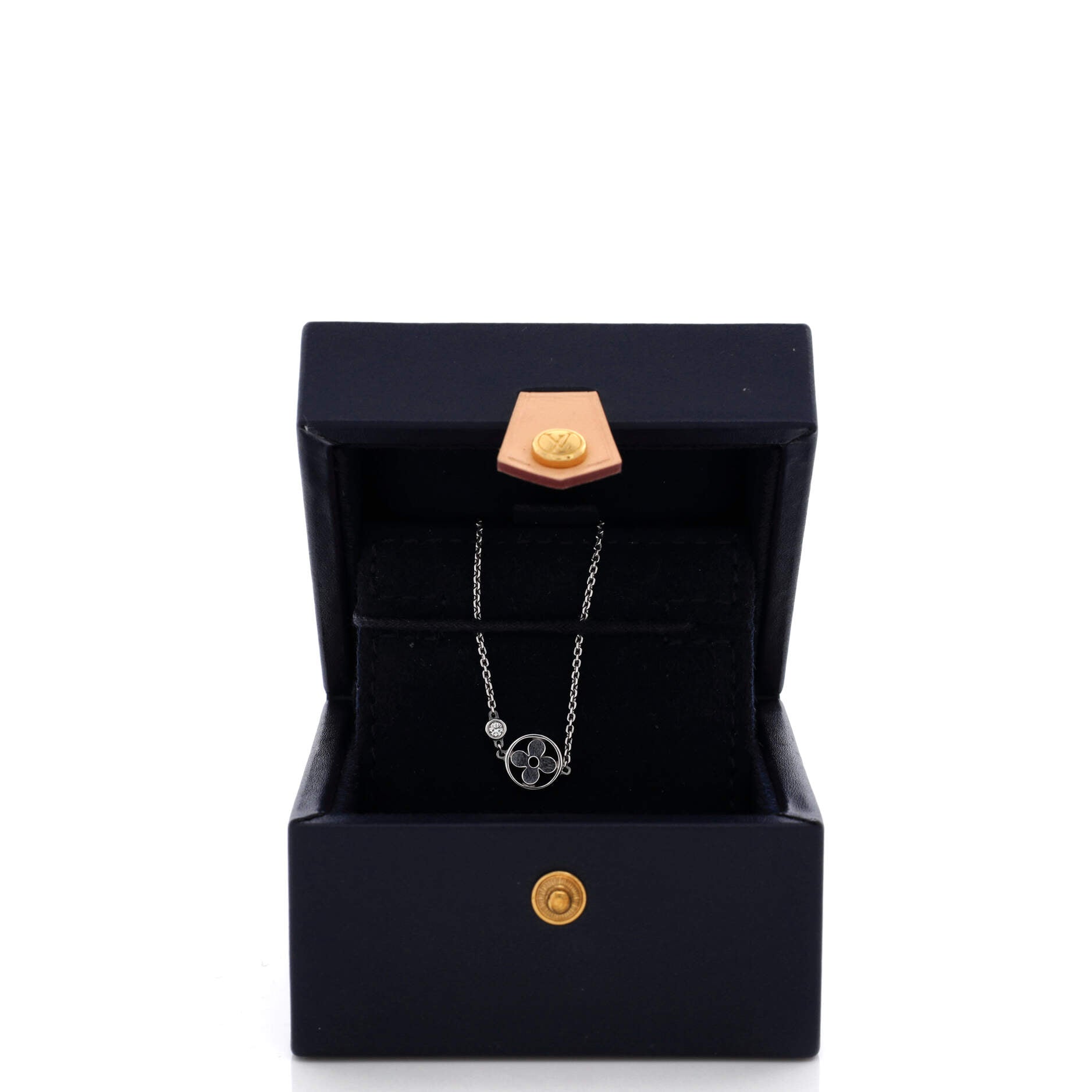 Idylle Blossom Necklace 18K White Gold with Diamond