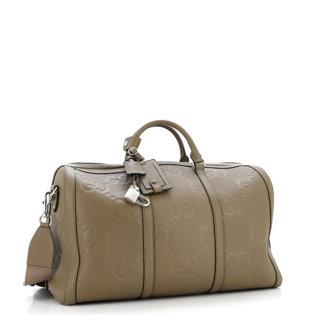 Duffle Bag Jumbo GG Embossed Leather Small