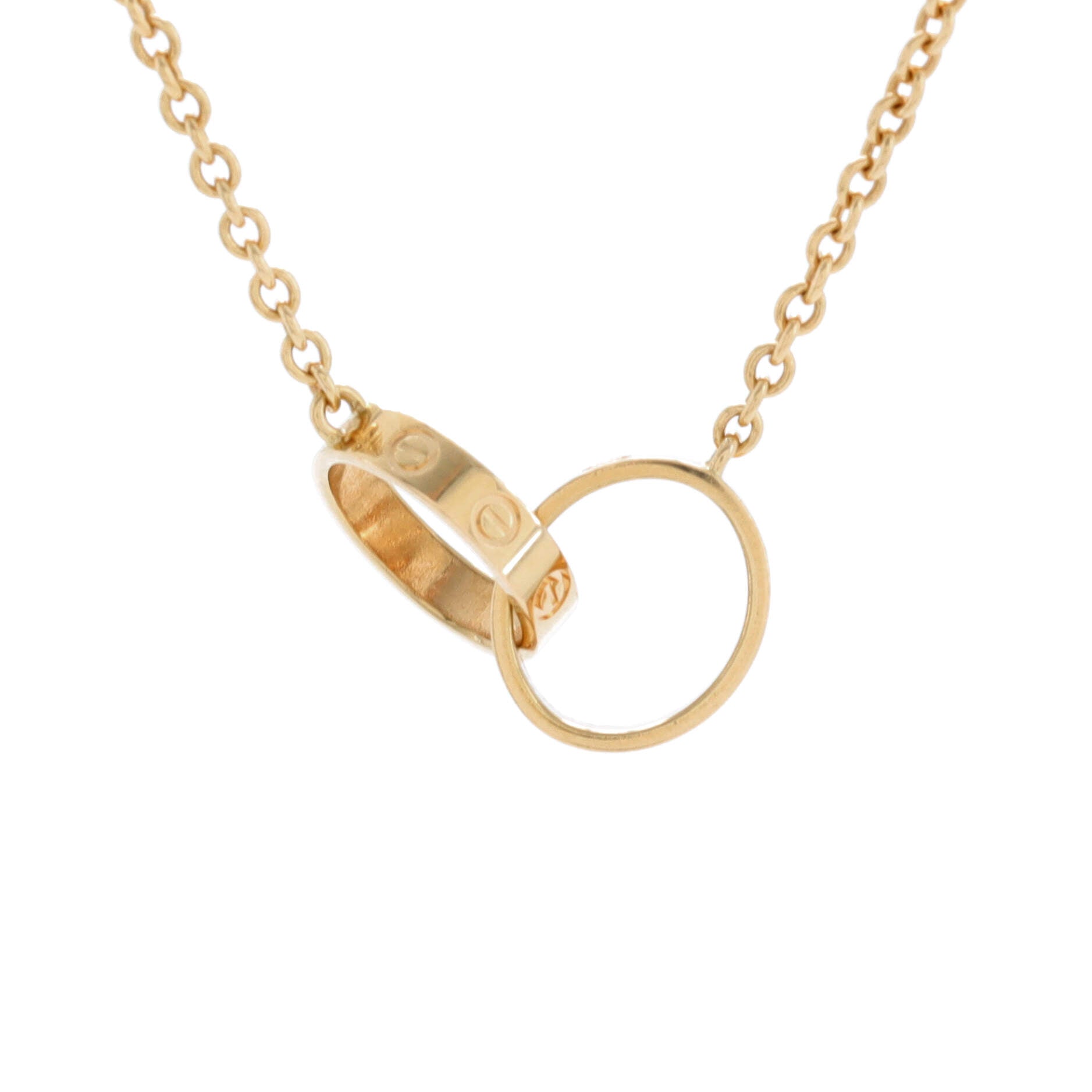 Love Interlocking Necklace 18K Yellow Gold