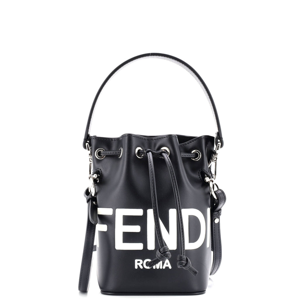 Logo Mon Tresor Bucket Bag Leather Mini
