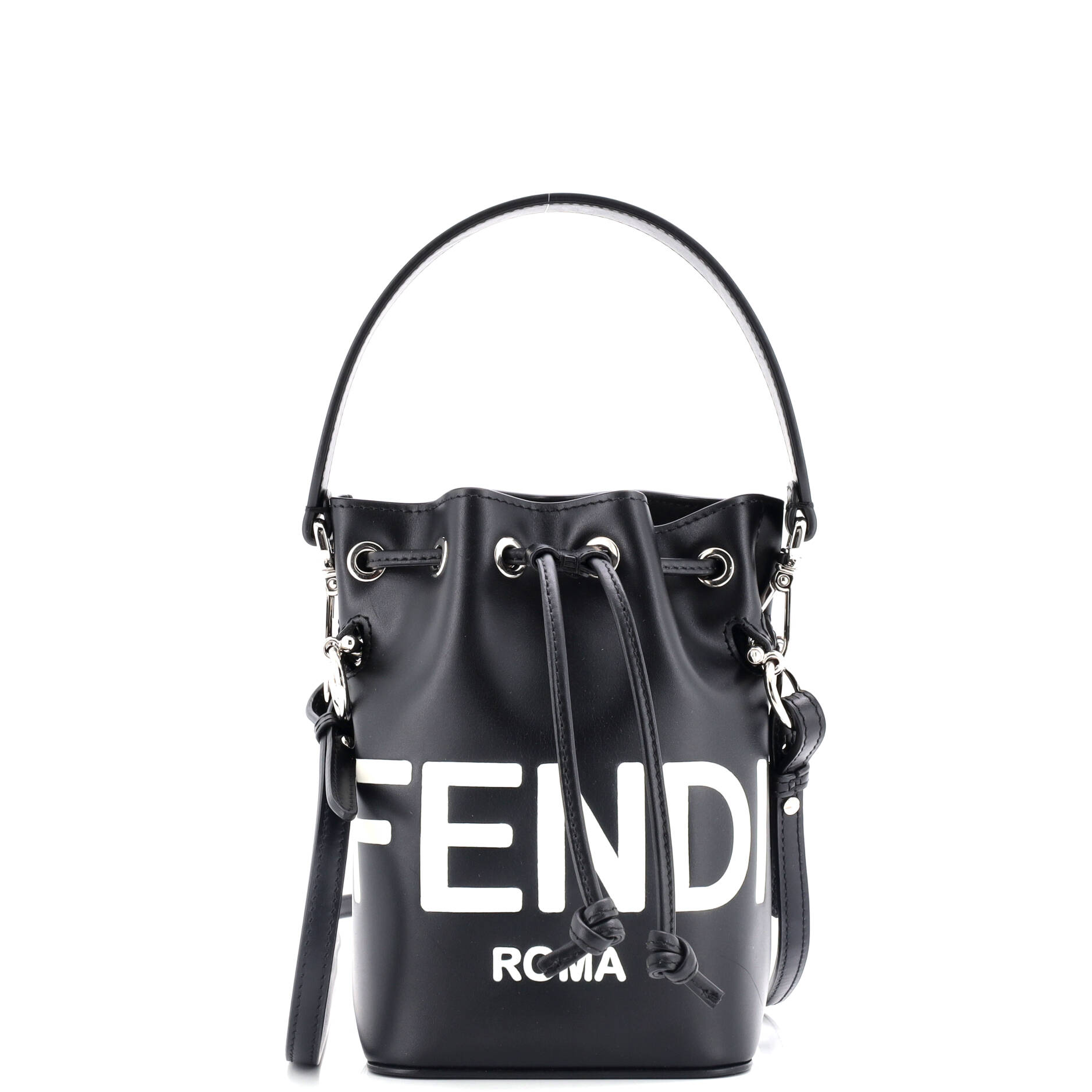 Logo Mon Tresor Bucket Bag Leather Mini