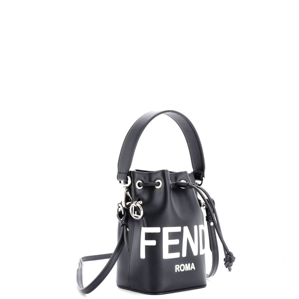 Logo Mon Tresor Bucket Bag Leather Mini