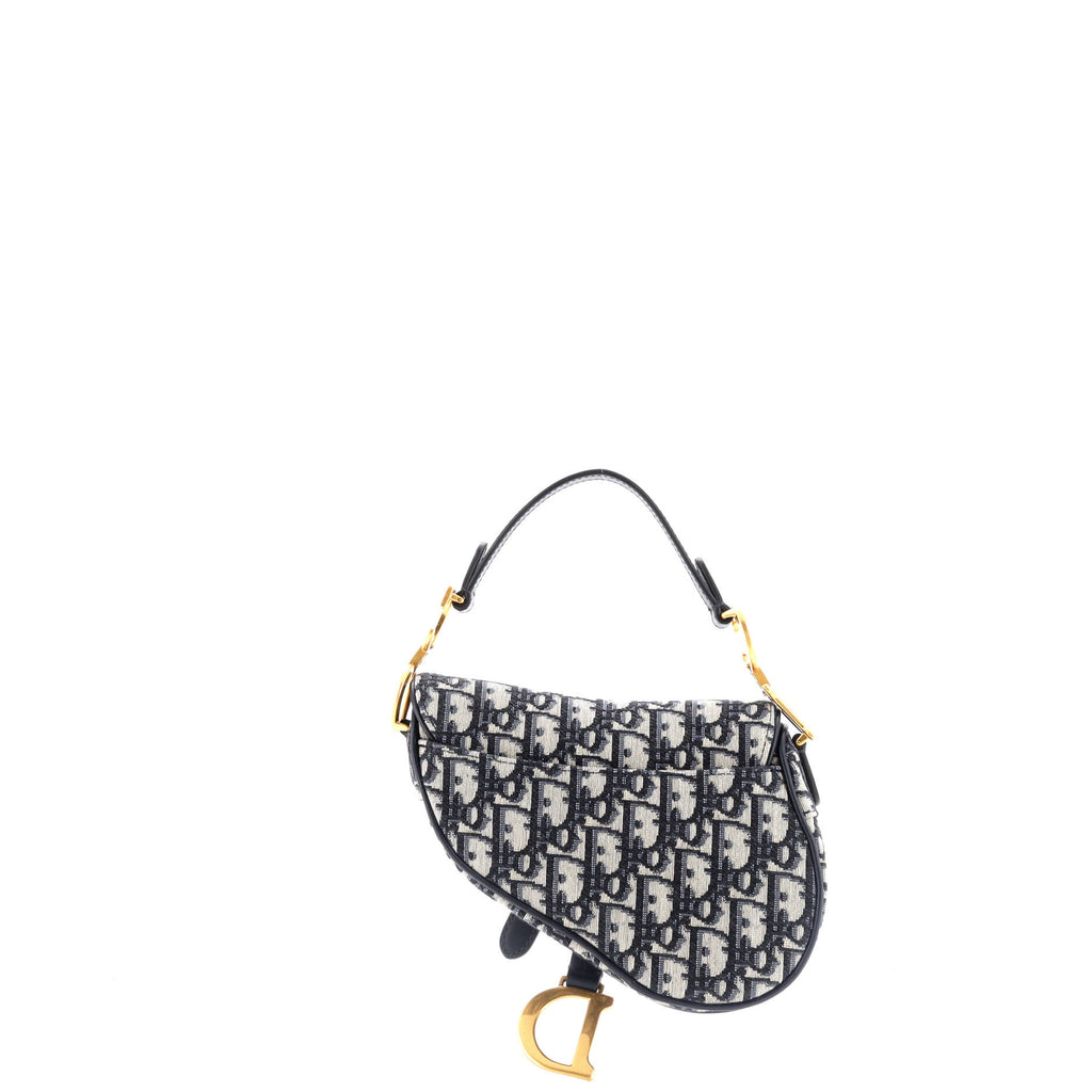 Saddle Handbag Oblique Canvas Mini