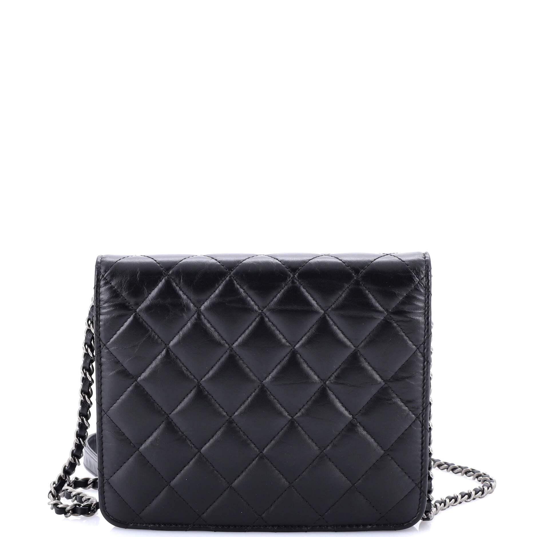 Reissue 2.55 Square Wallet on Chain Quilted Aged Calfskin