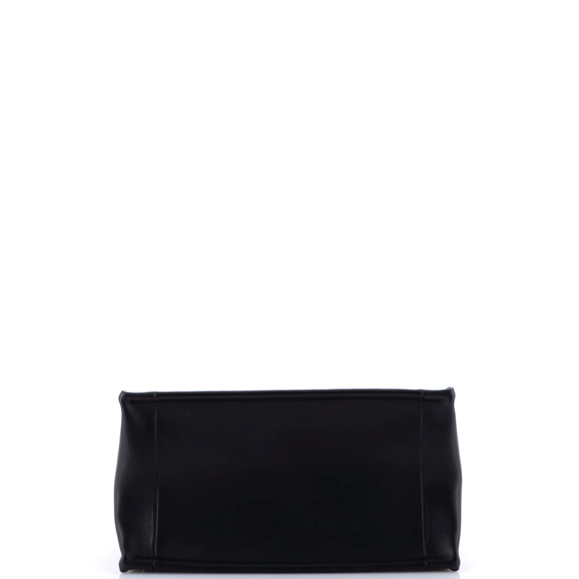 Book Tote with Strap Cannage Quilt Lambskin Small