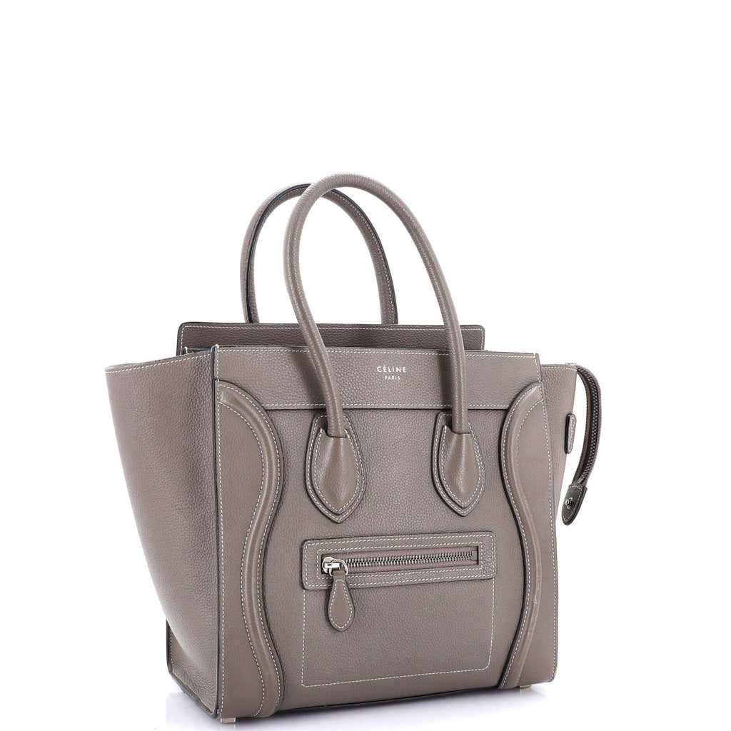 Luggage Bag Grainy Leather Micro