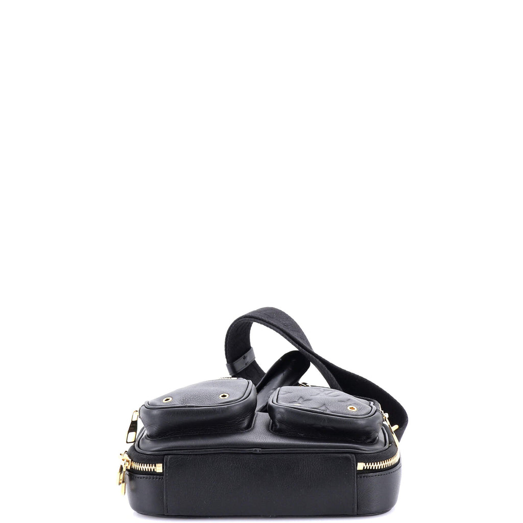 Utility Crossbody Bag Calfskin with Embossed Monogram Detail