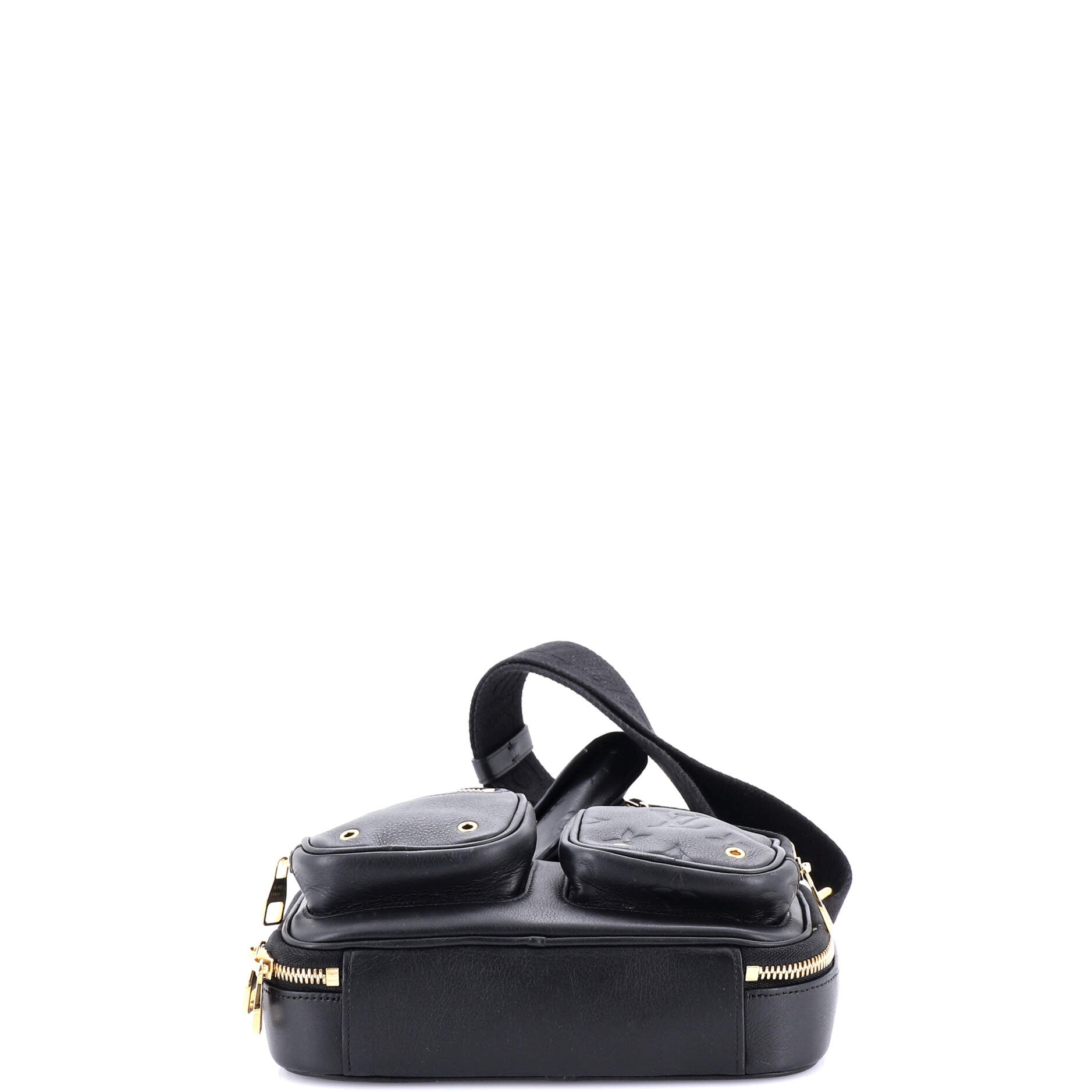 Utility Crossbody Bag Calfskin with Embossed Monogram Detail