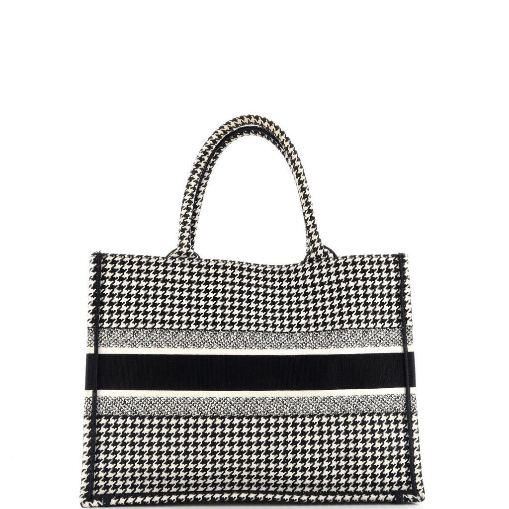 Book Tote Houndstooth Canvas Medium