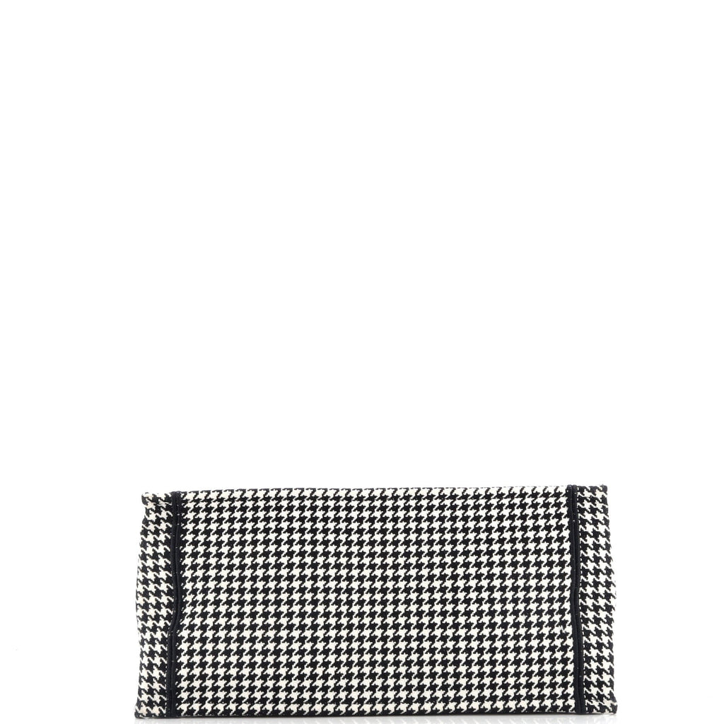 Book Tote Houndstooth Canvas Medium