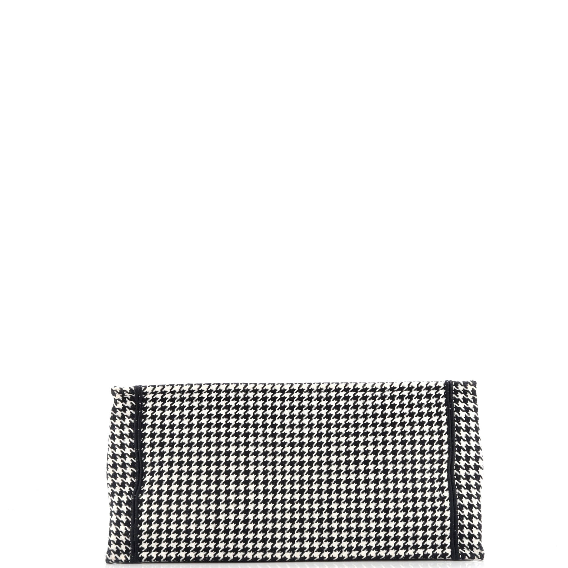 Book Tote Houndstooth Canvas Medium