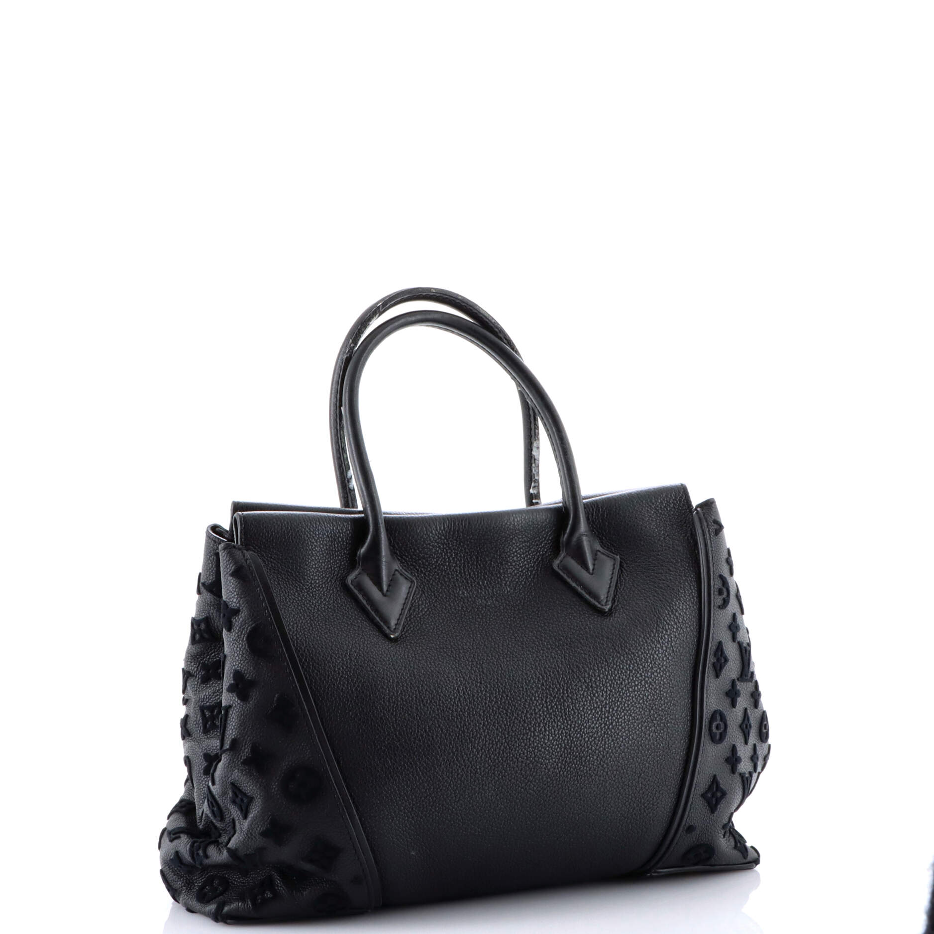 W Tote Monogram Tuffetage Leather PM