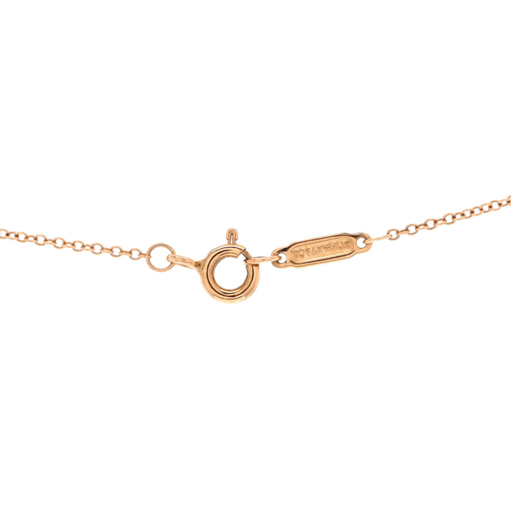 Cross Pendant Necklace 18K Rose Gold with Diamonds Mini