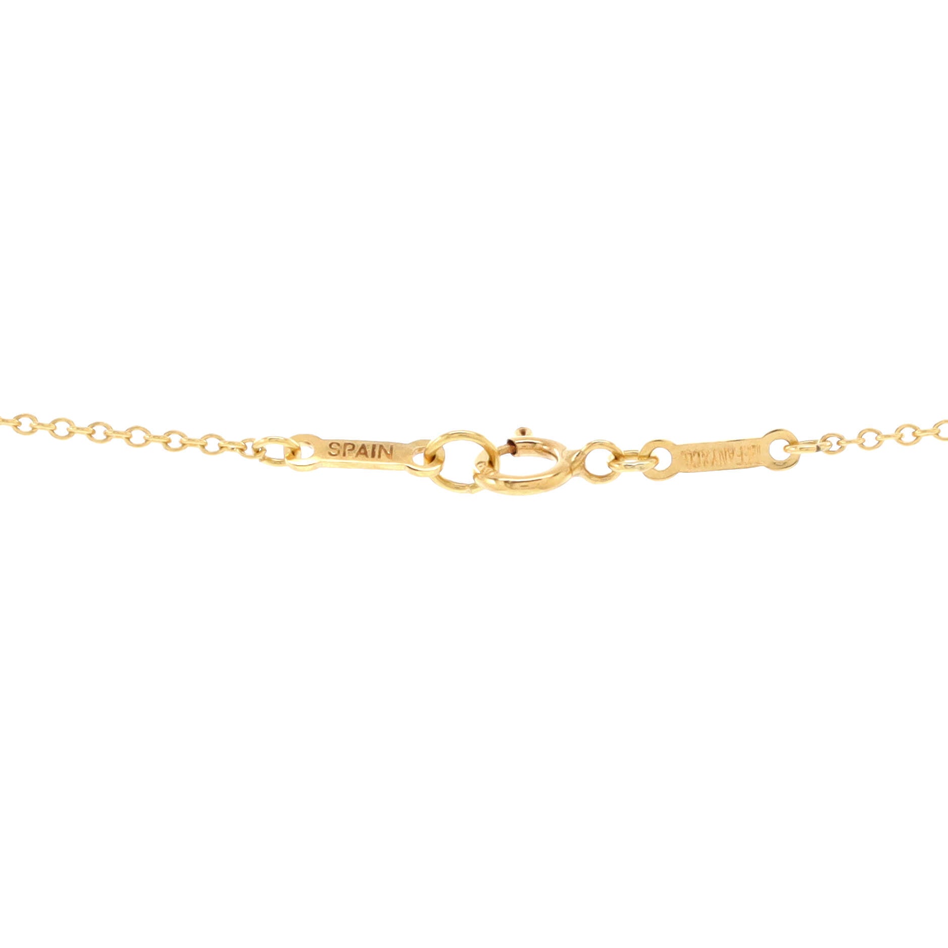 Elsa Peretti Open Heart Pendant Necklace 18K Yellow Gold 16mm