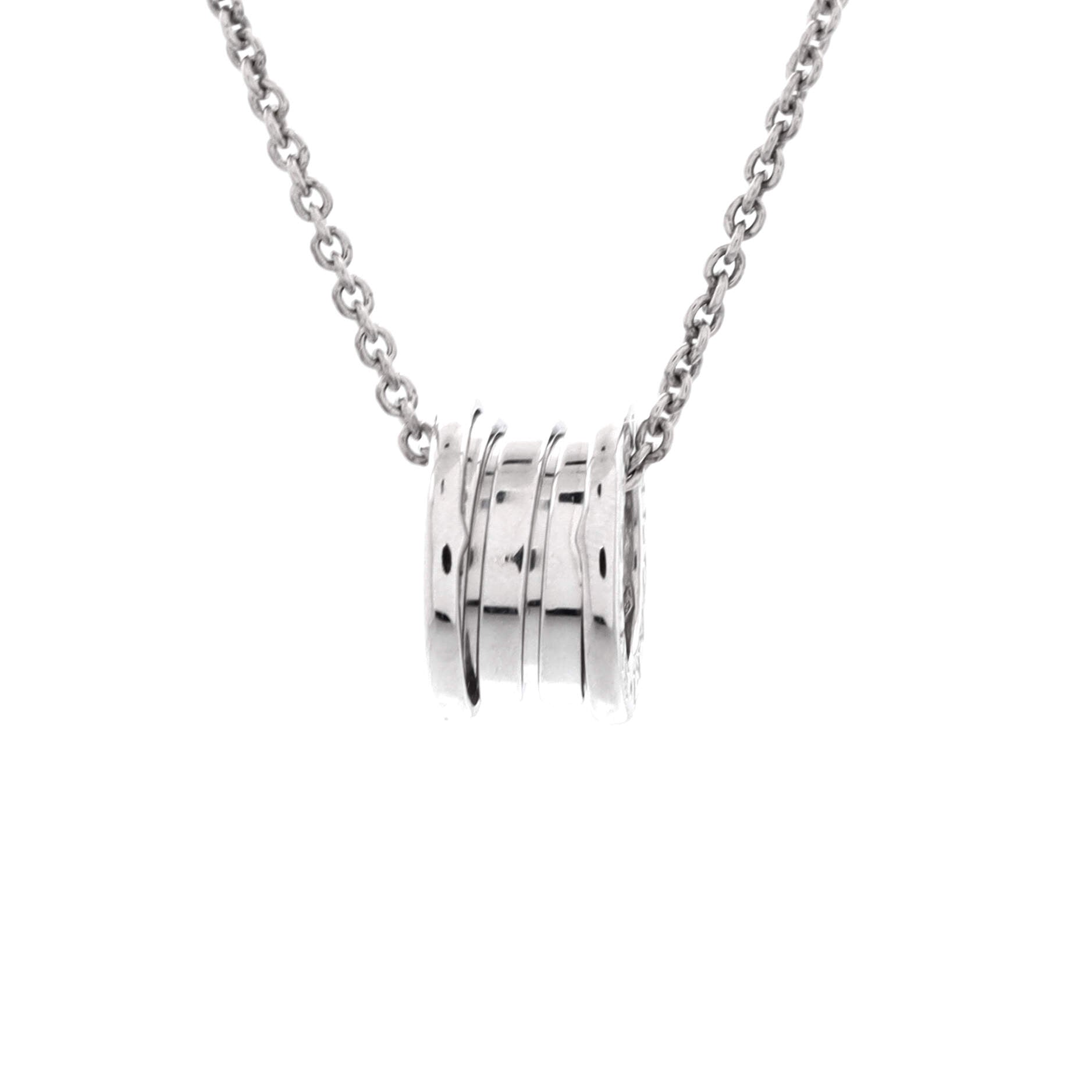 B.Zero1 Pendant Necklace 18K White Gold