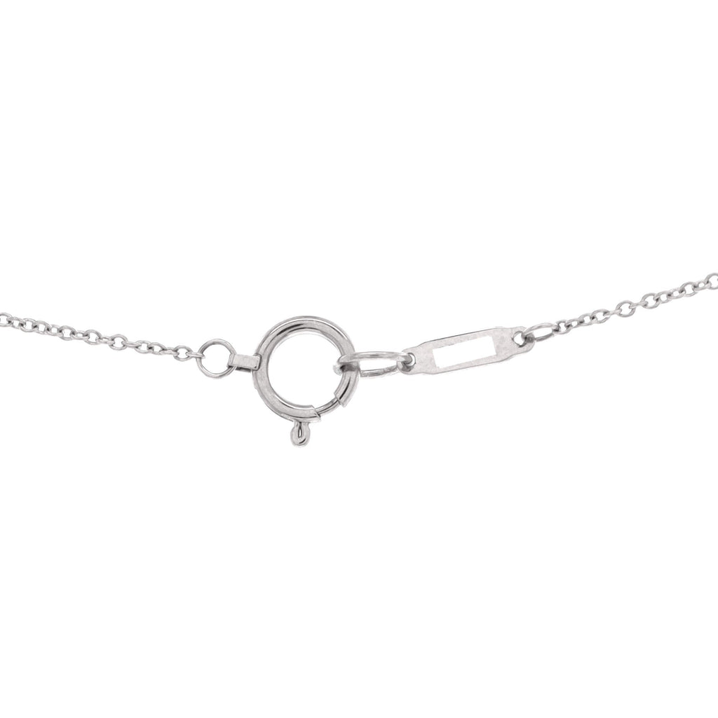 Cross Pendant Necklace Platinum and Diamonds Mini