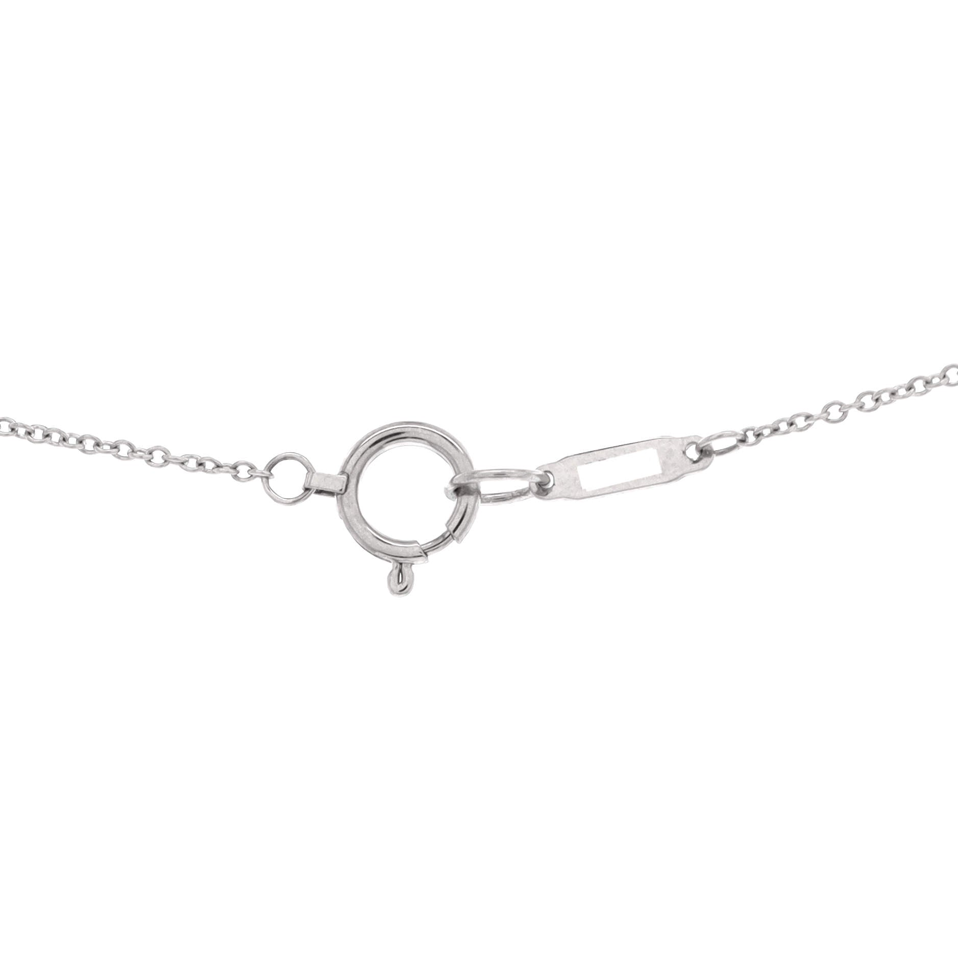 Cross Pendant Necklace Platinum and Diamonds Mini