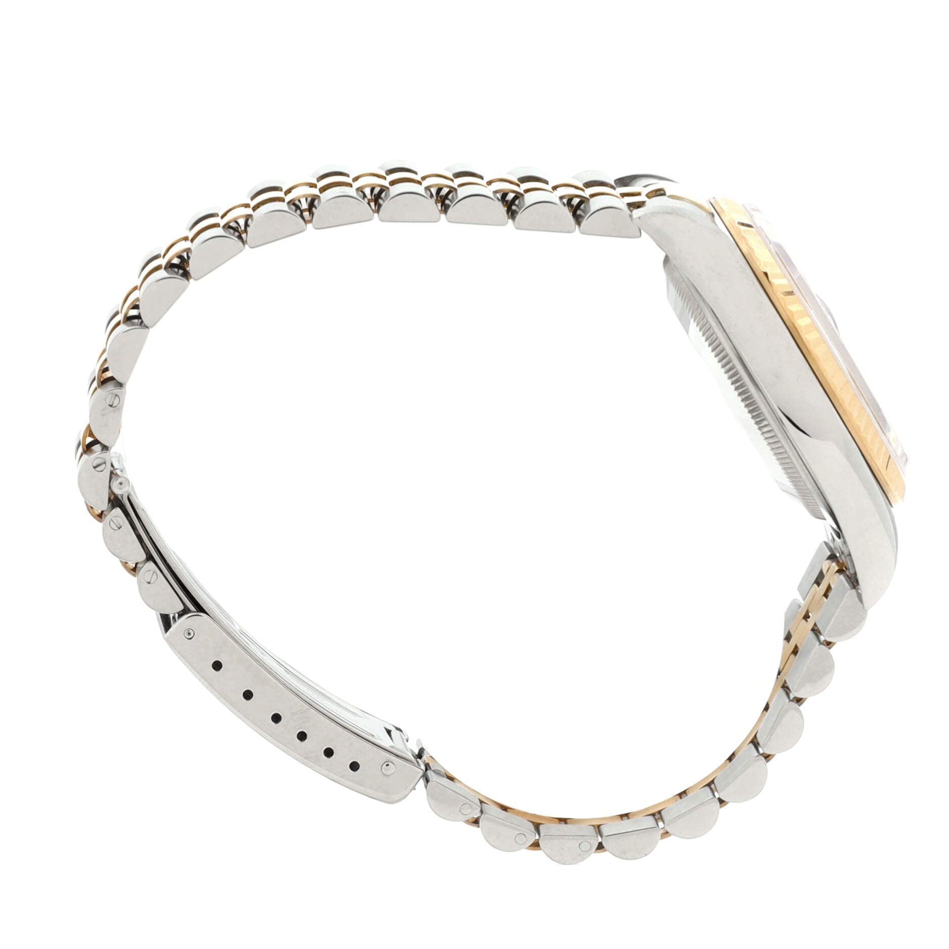 Oyster Perpetual Datejust Automatic Watch Stainless Steel and Yellow Gold with Diamond Markers 36