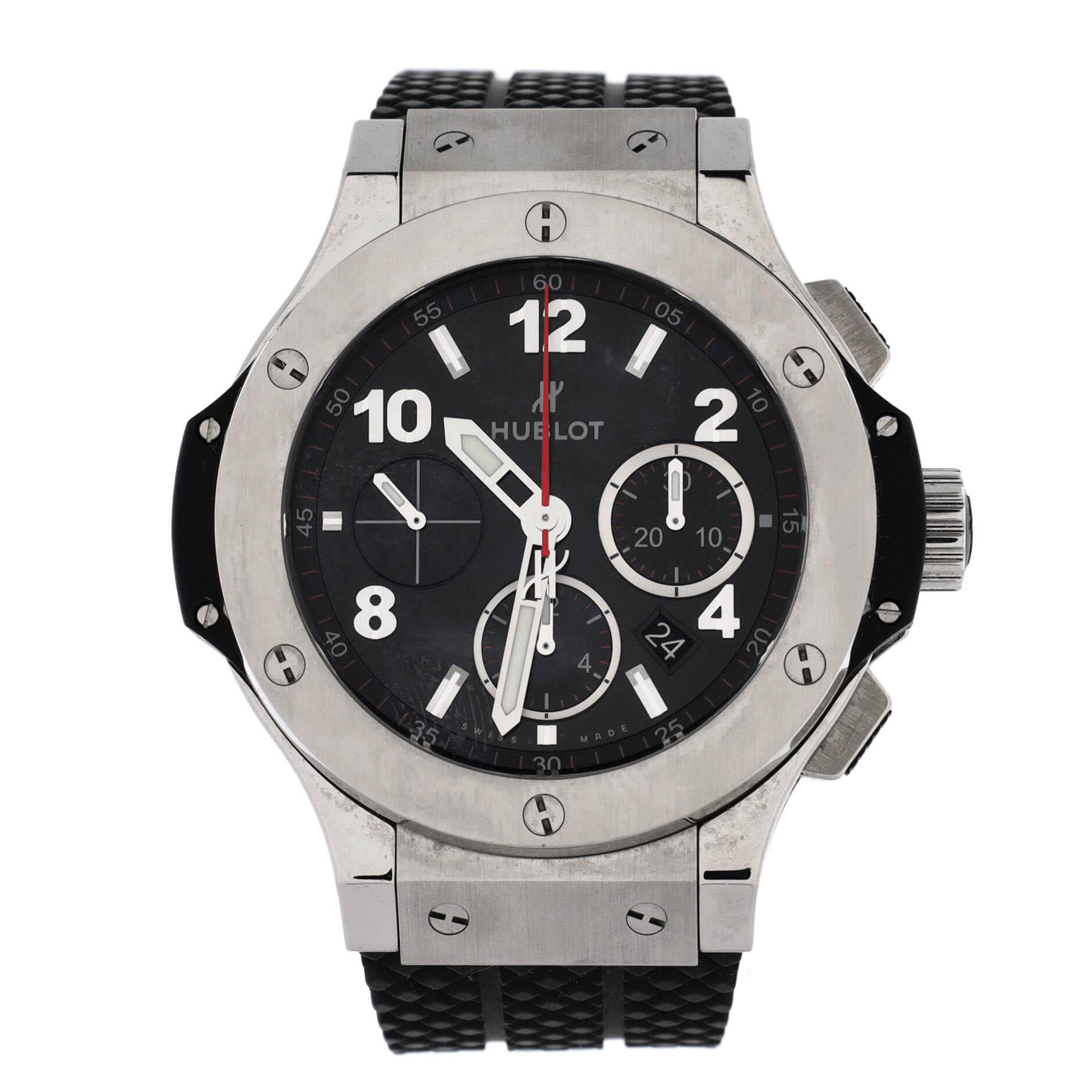 Big Bang Chronograph Automatic Watch Stainless Steel and Rubber 44
