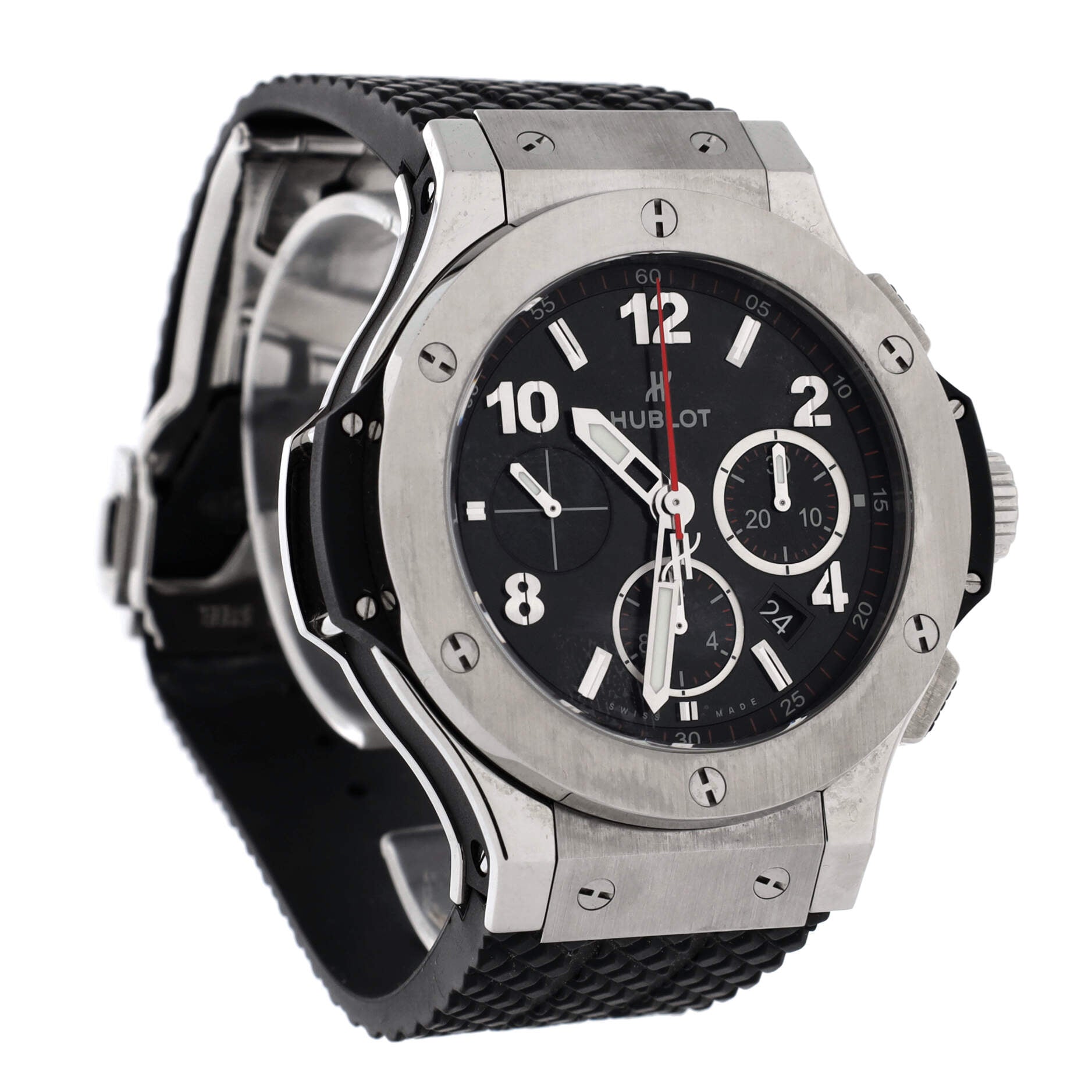 Big Bang Chronograph Automatic Watch Stainless Steel and Rubber 44