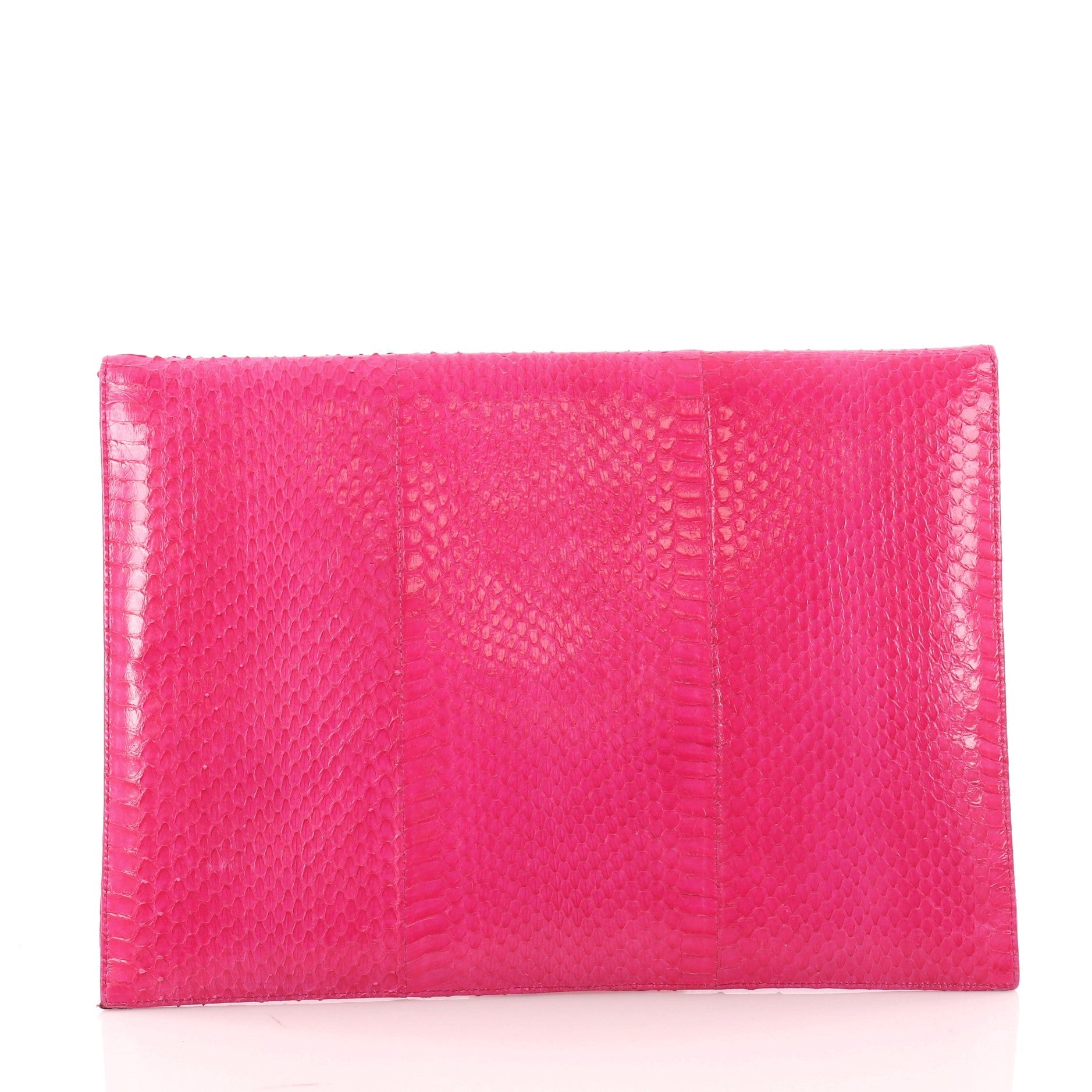 Grafton Flat Envelope Clutch Snakeskin Large