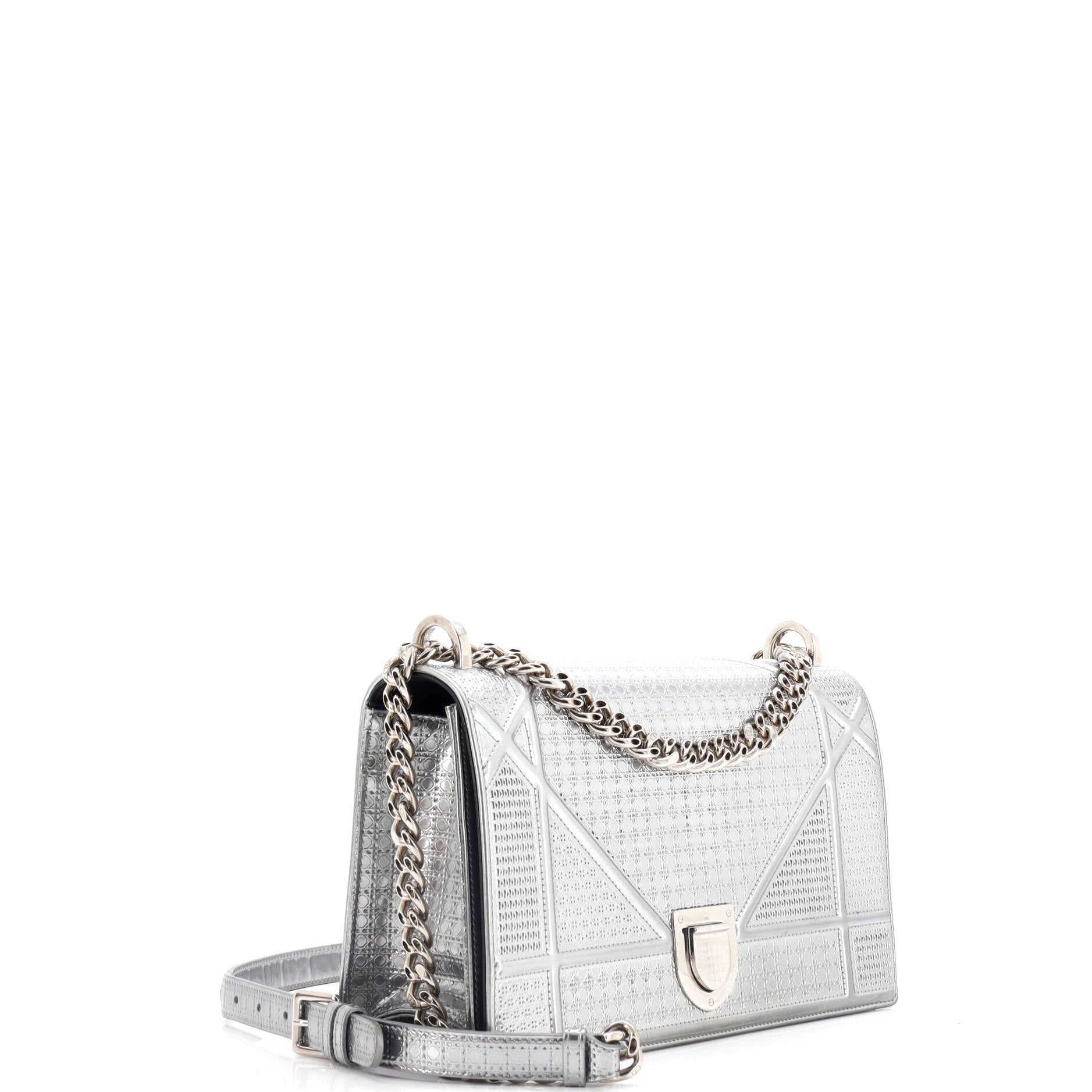 Diorama Flap Bag Cannage Embossed Calfskin Medium