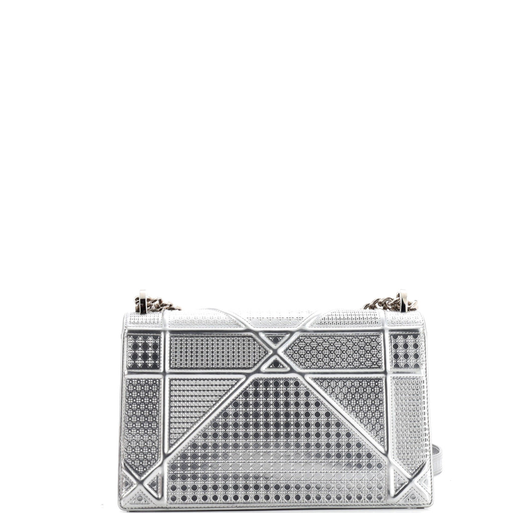 Diorama Flap Bag Cannage Embossed Calfskin Medium