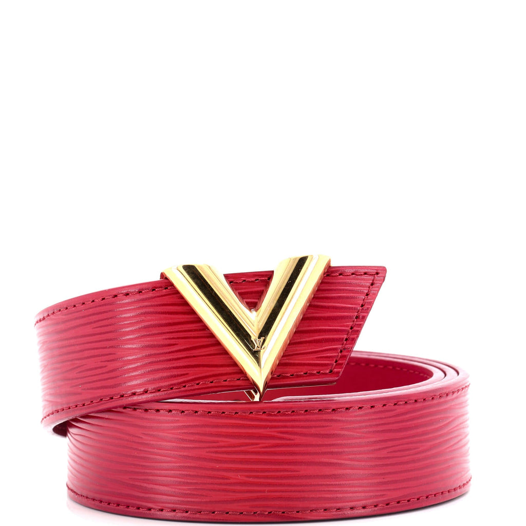 Essential V Belt Epi Leather Medium 100