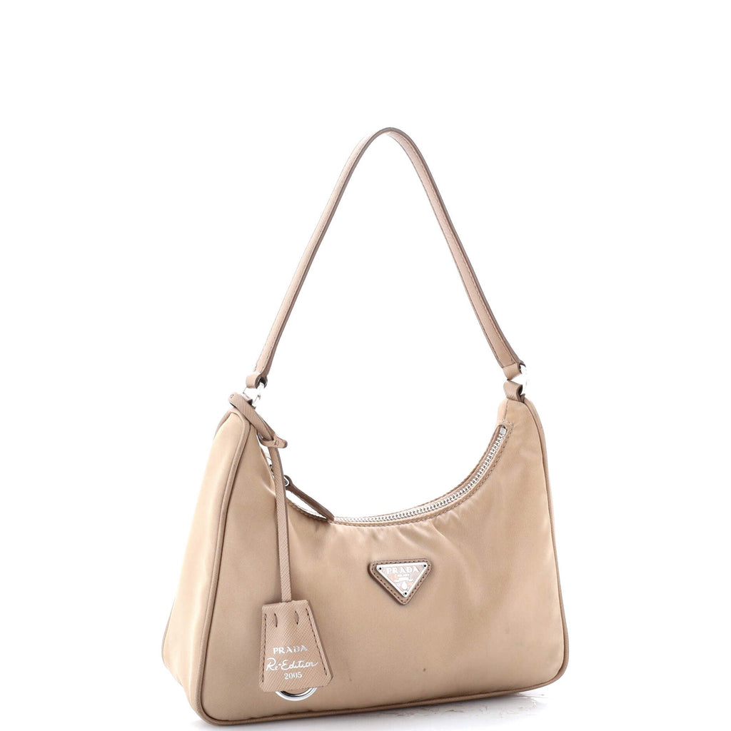 Re-Edition 2005 Hobo Tessuto with Saffiano Leather Mini