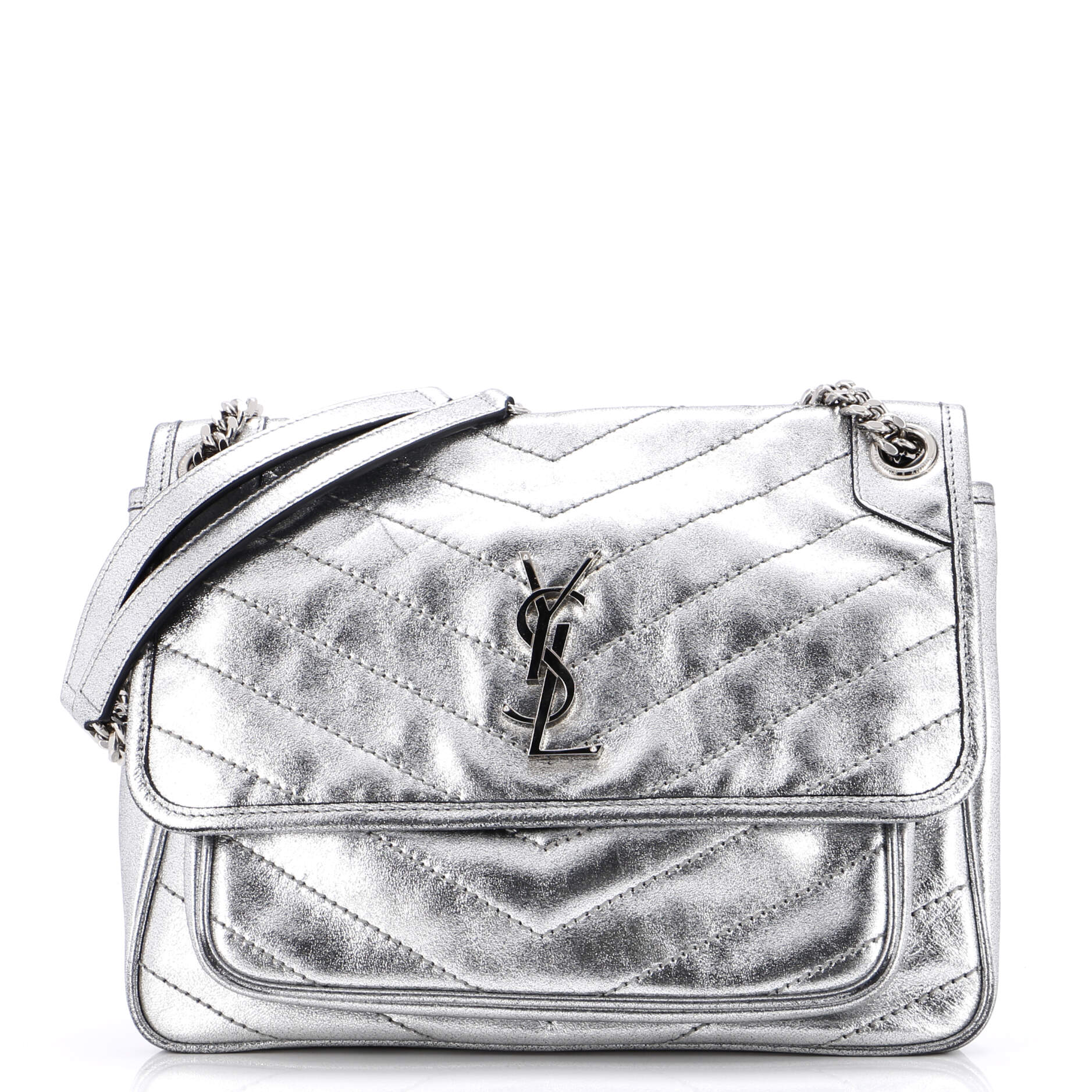 Niki Chain Flap Bag Leather Medium