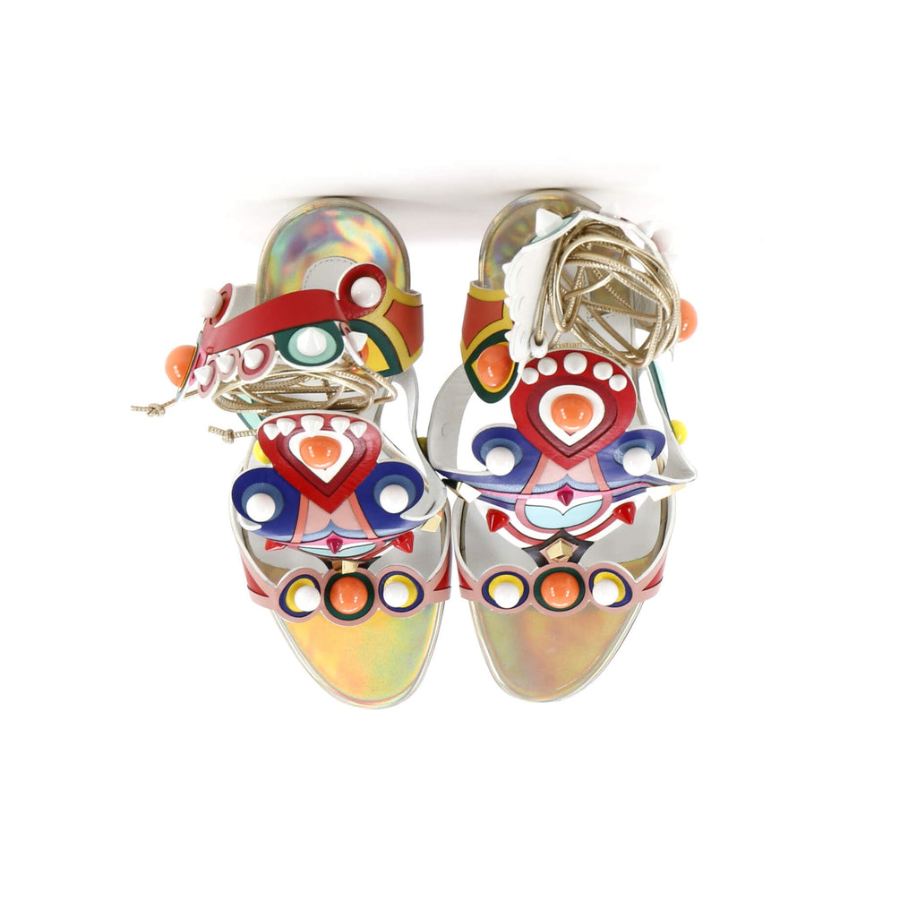 Womens Papagaya Levita Wedge Sandals Leather