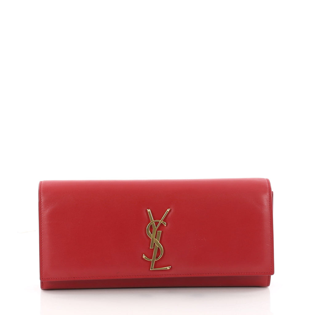 Classic Monogram Clutch Leather Long