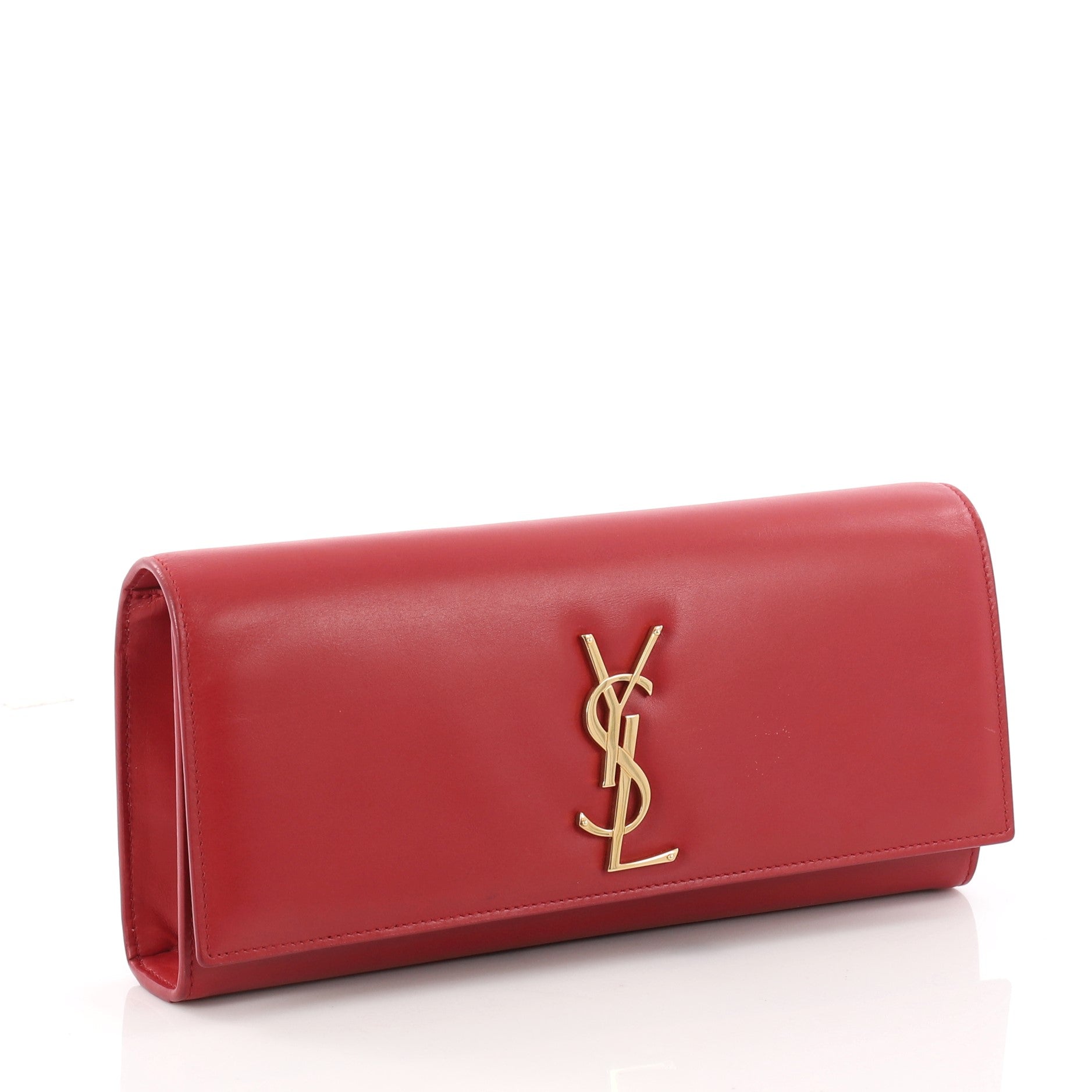 Classic Monogram Clutch Leather Long