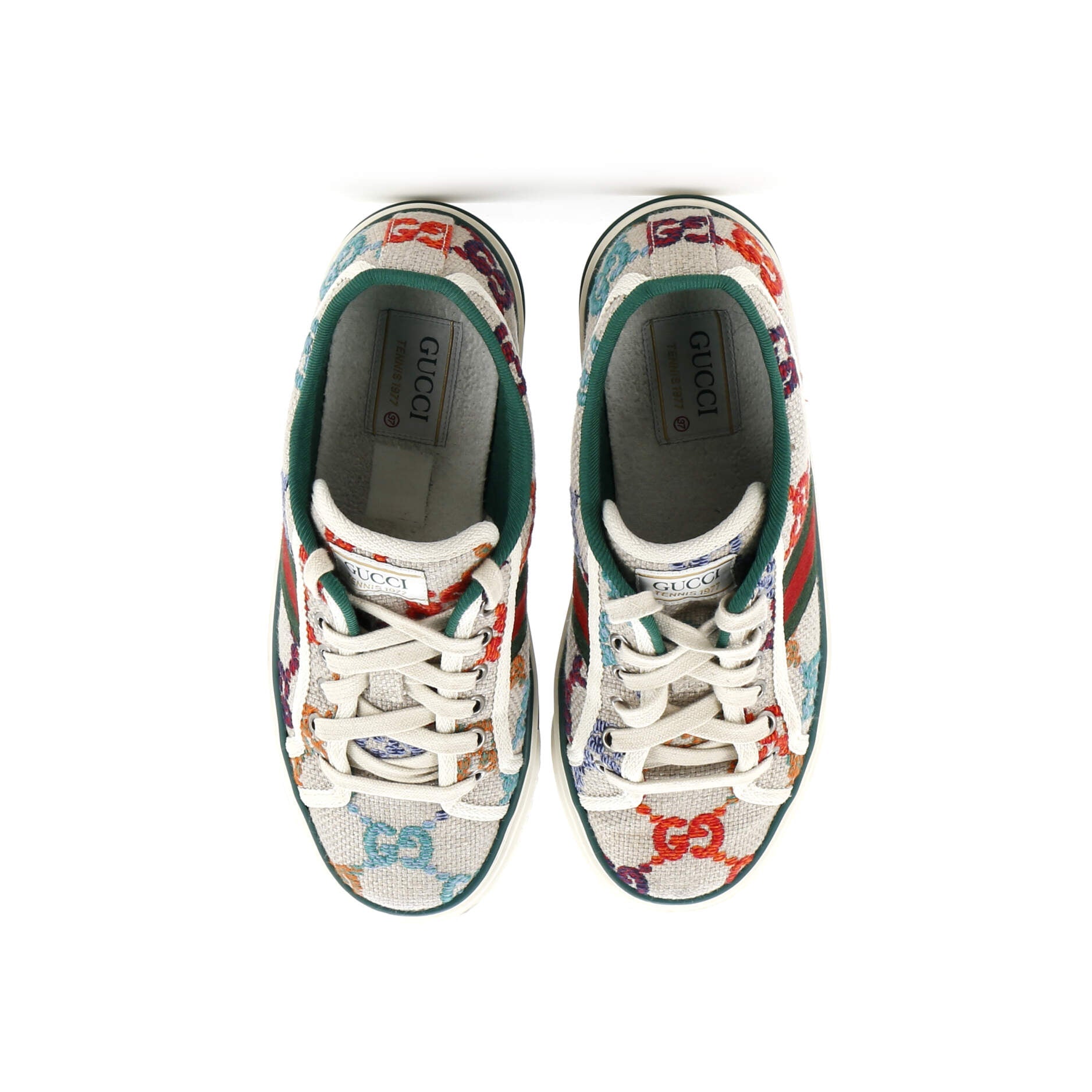 1977 Tennis Sneakers GG Embroidered Canvas