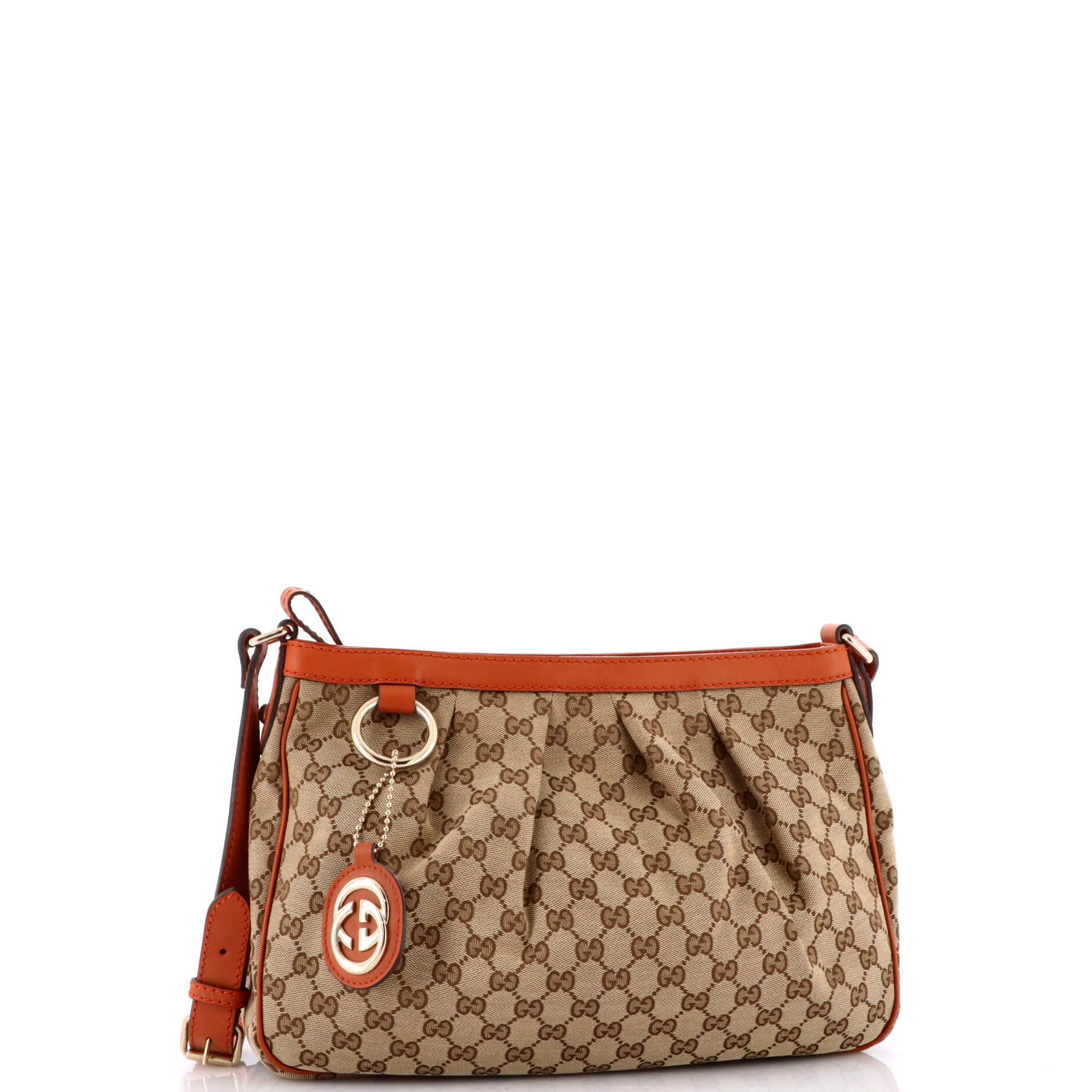 Sukey Messenger Bag GG Canvas with Leather Medium