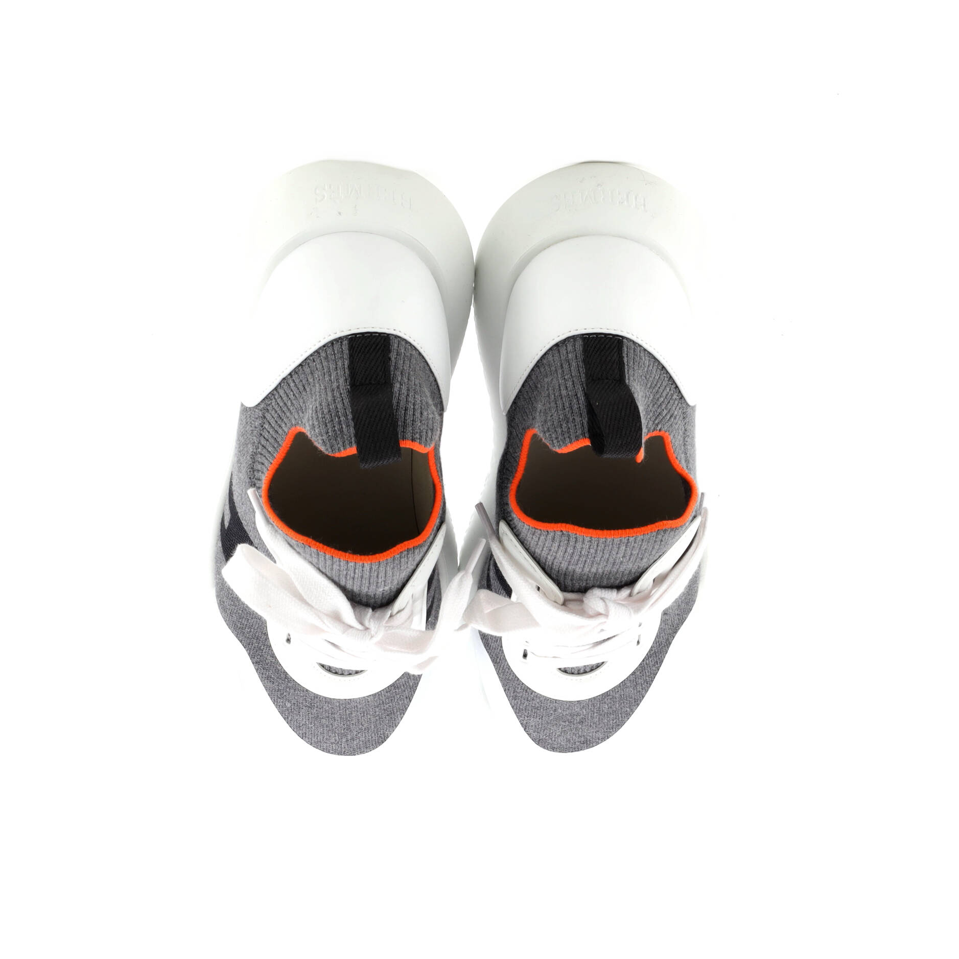 Men's Crew Sneakers Knit and Leather