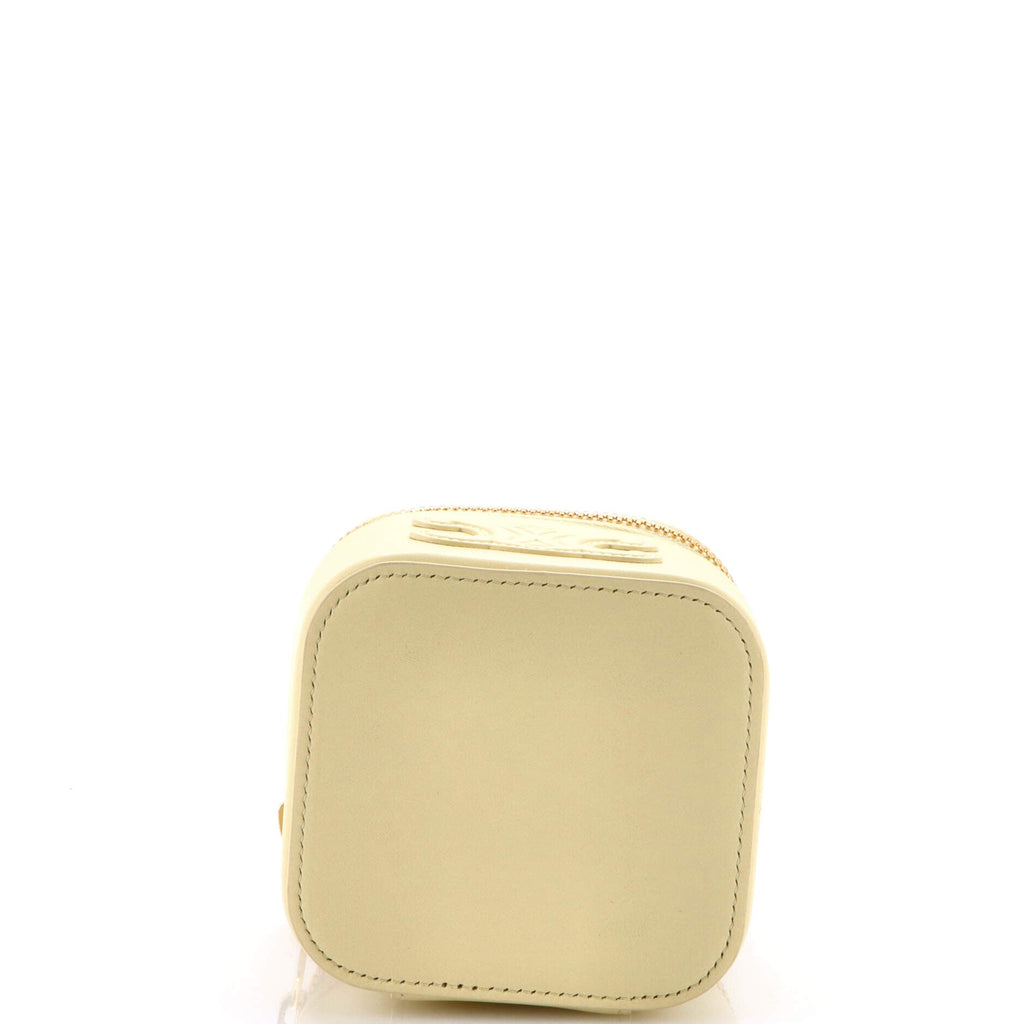 Cuir Top Handle Vanity Case Leather Mini