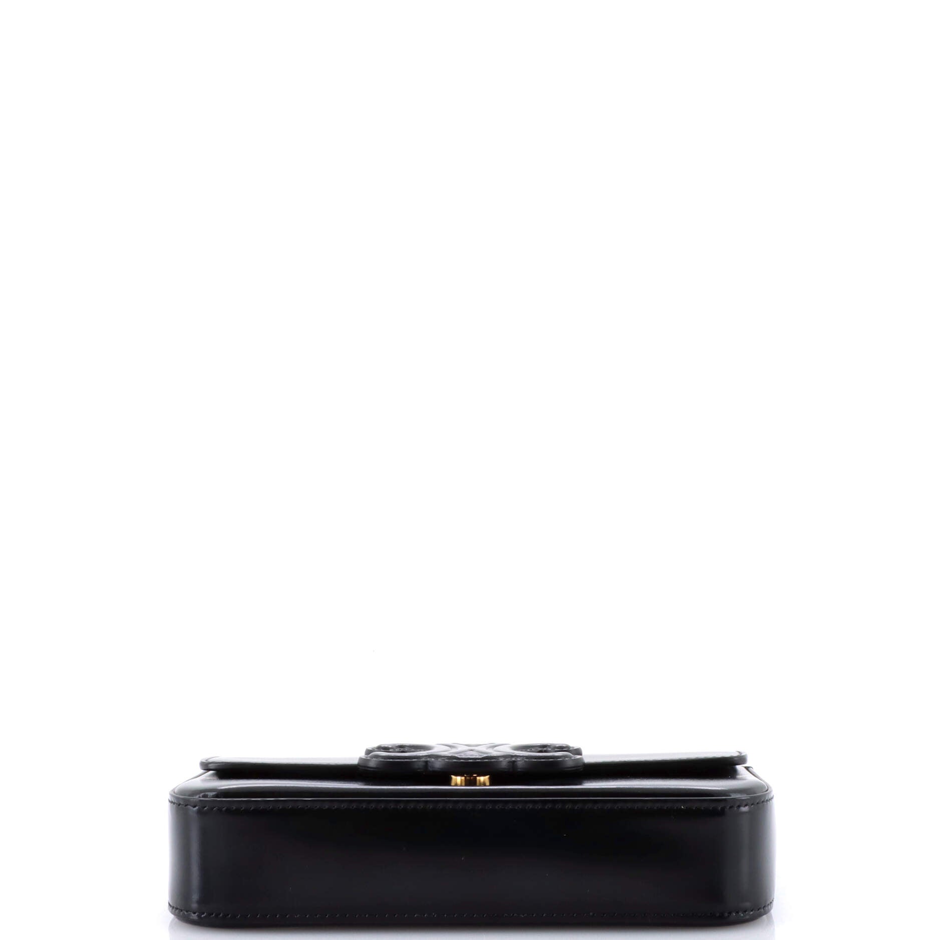 Triomphe Chain Shoulder Bag Leather Small