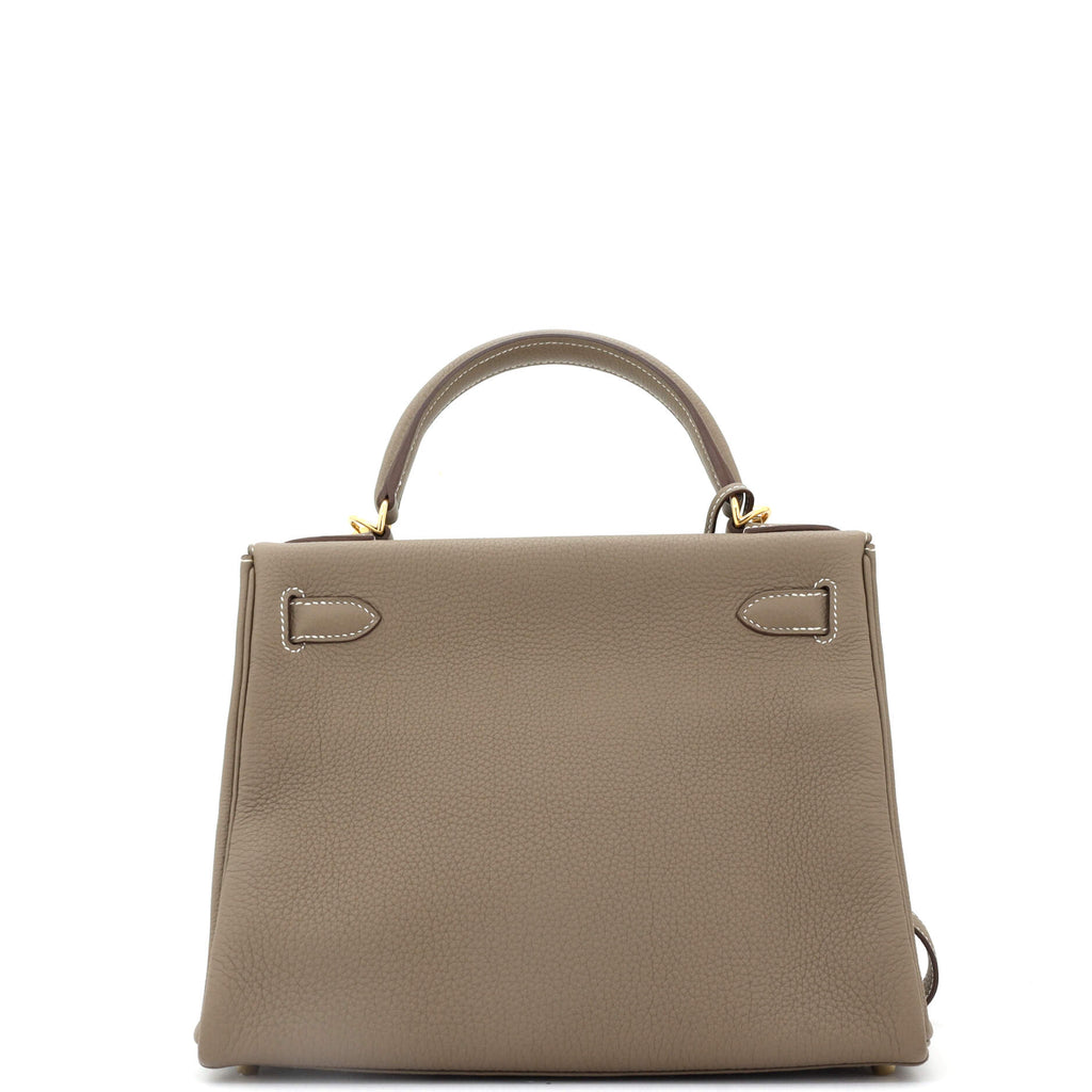 Kelly Handbag Grey Togo with Gold Hardware 28