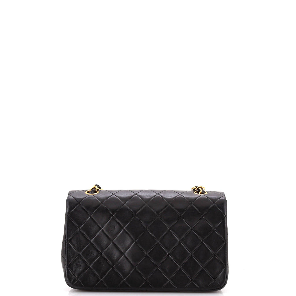Vintage Full Flap Bag Quilted Lambskin Medium