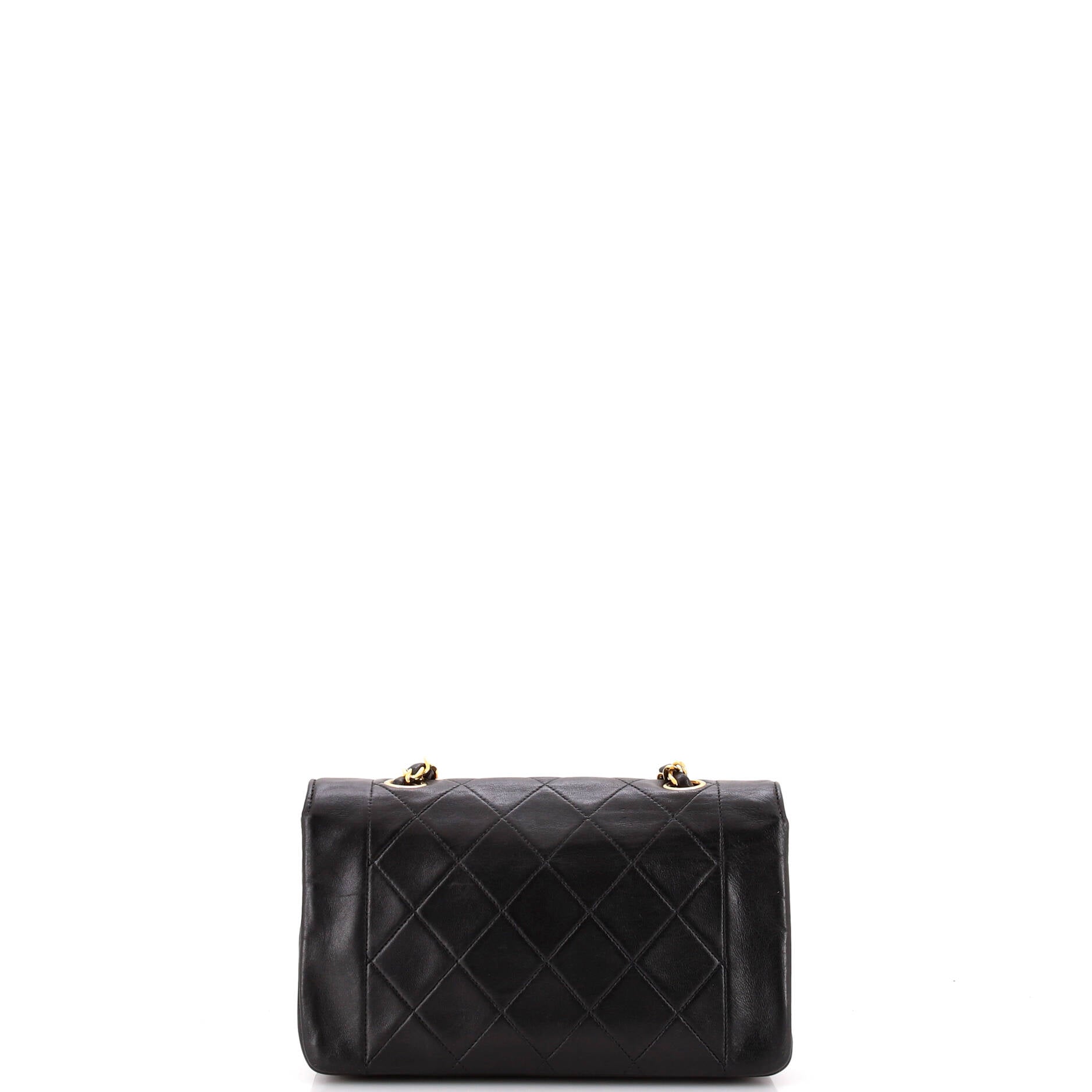 Vintage CC Chain Flap Bag Quilted Lambskin Small