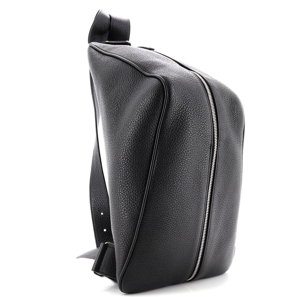 Triangle Zip Backpack Leather