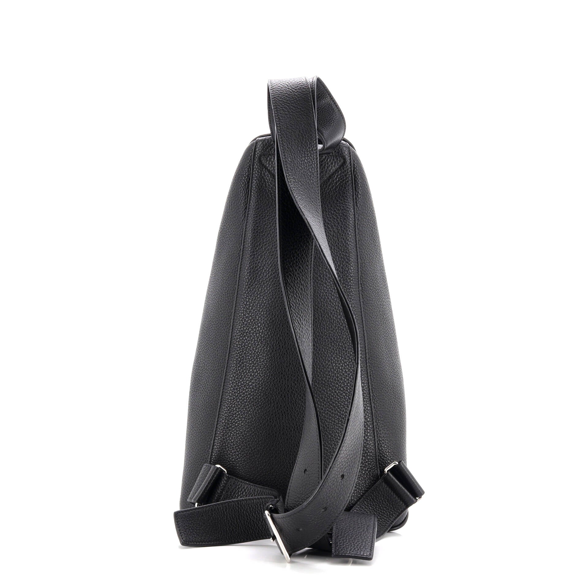 Triangle Zip Backpack Leather