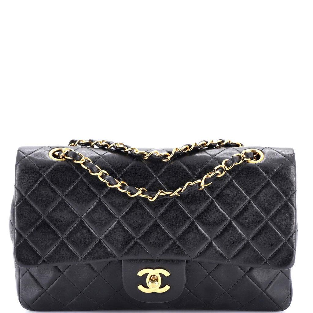 Vintage Classic Double Flap Bag Quilted Lambskin Medium