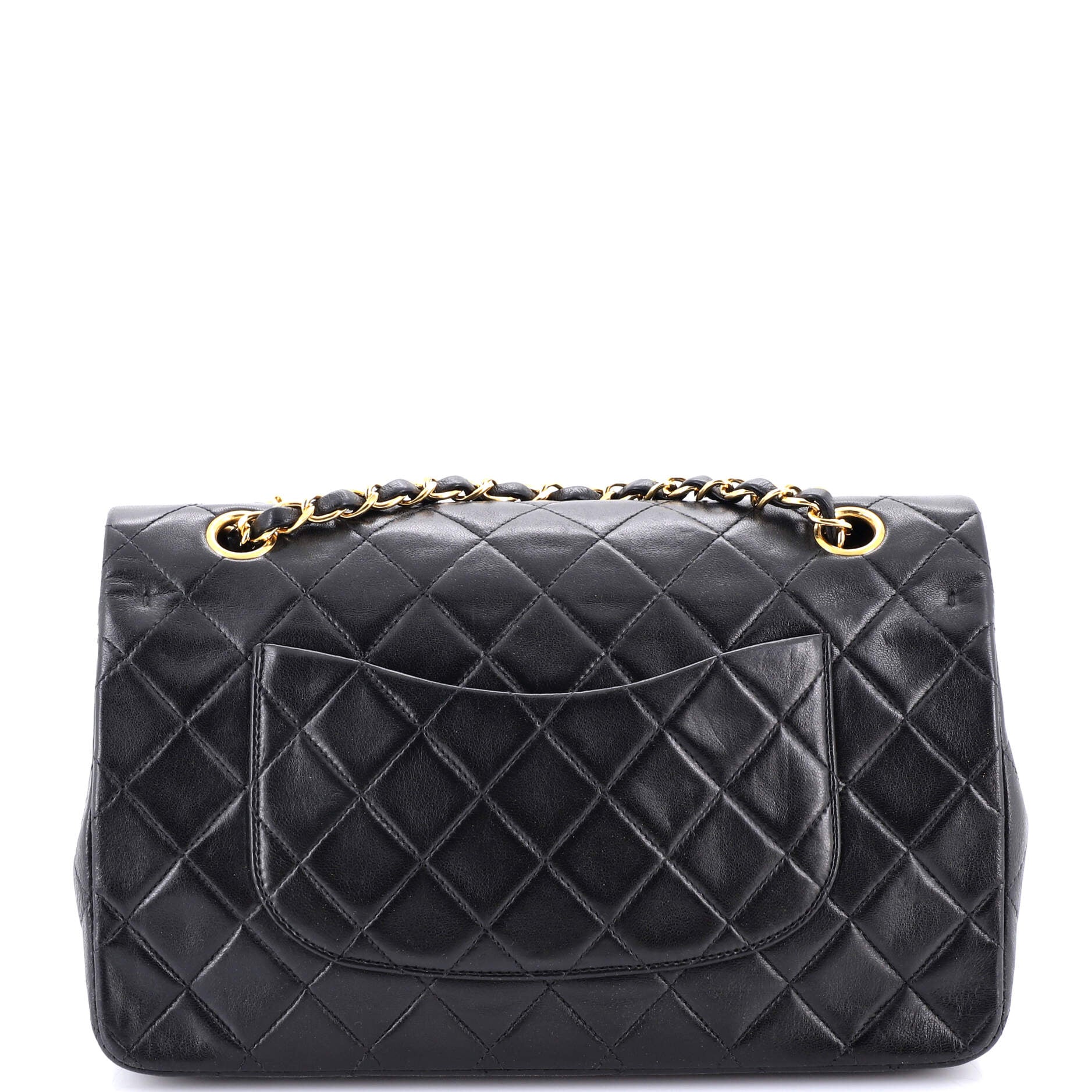 Vintage Classic Double Flap Bag Quilted Lambskin Medium