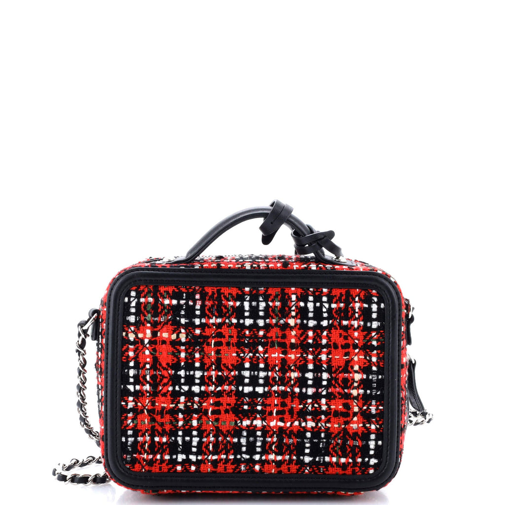 Filigree Vanity Case Quilted Tweed Small