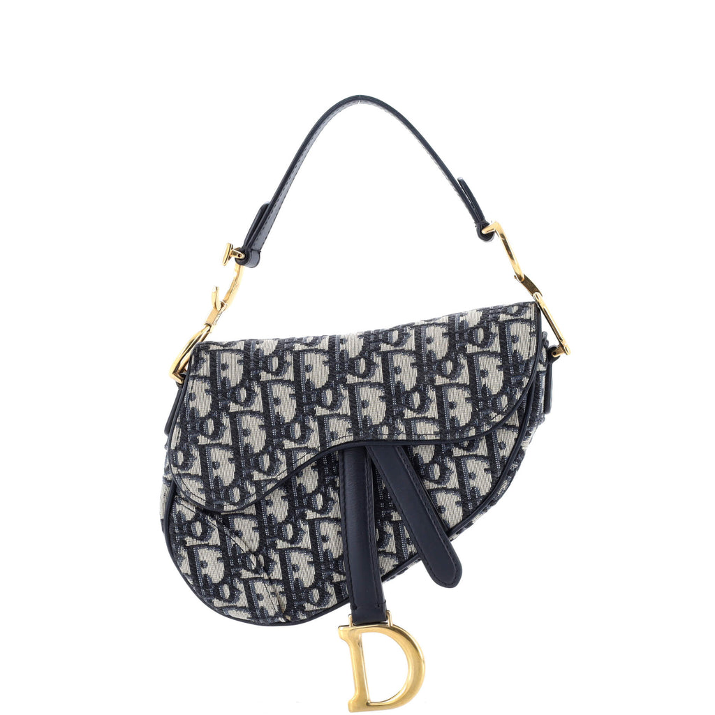 Saddle Handbag Oblique Canvas Mini