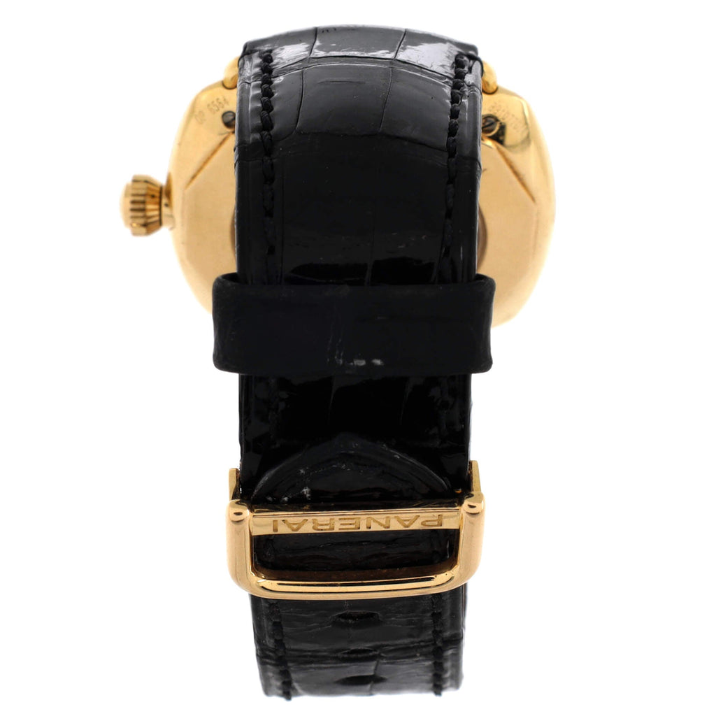 Radiomir Automatic Watch Yellow Gold and Alligator with Diamond Markers 40
